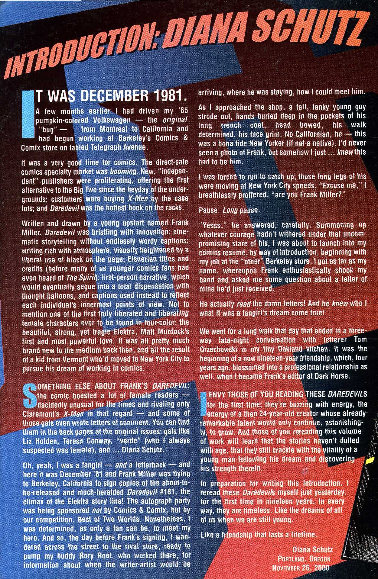Read online Daredevil Visionaries: Frank Miller comic -  Issue # TPB 2 - 3