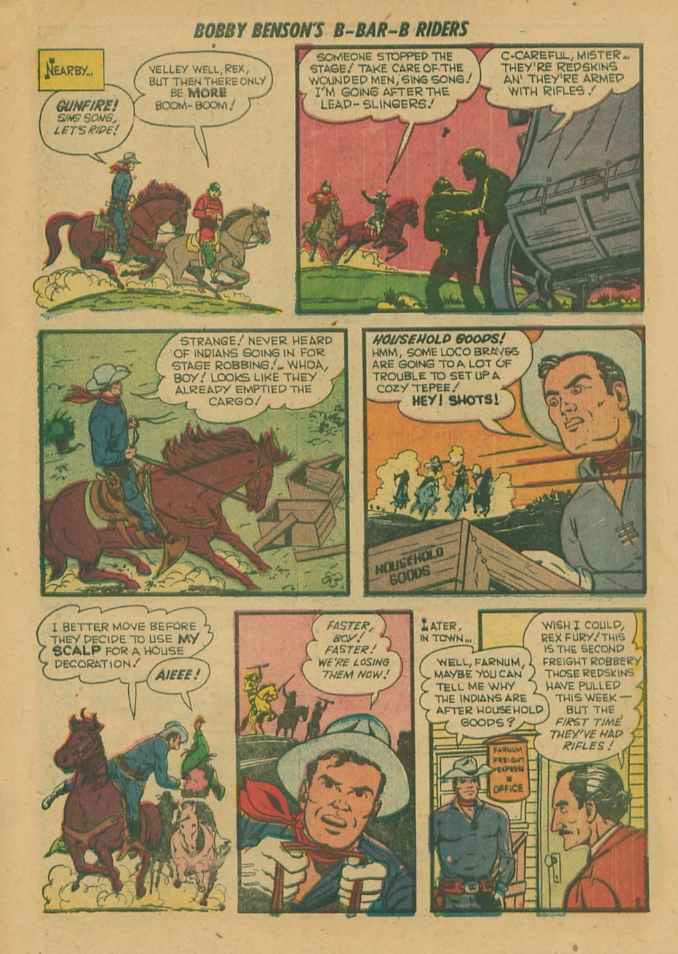 Read online Bobby Benson's B-Bar-B Riders comic -  Issue #13 - 13