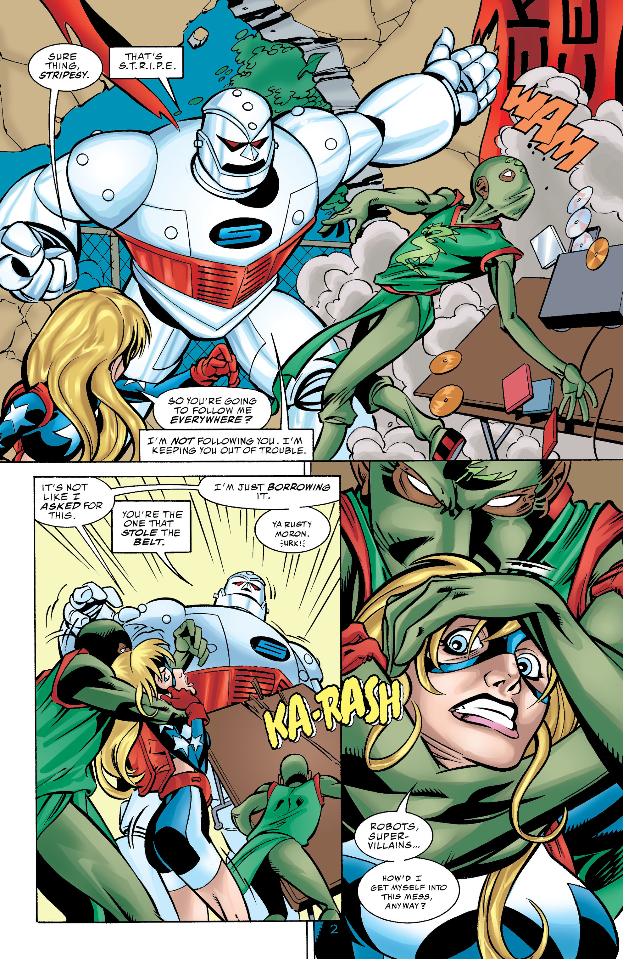 Read online Stars and S.T.R.I.P.E. comic -  Issue #1 - 3