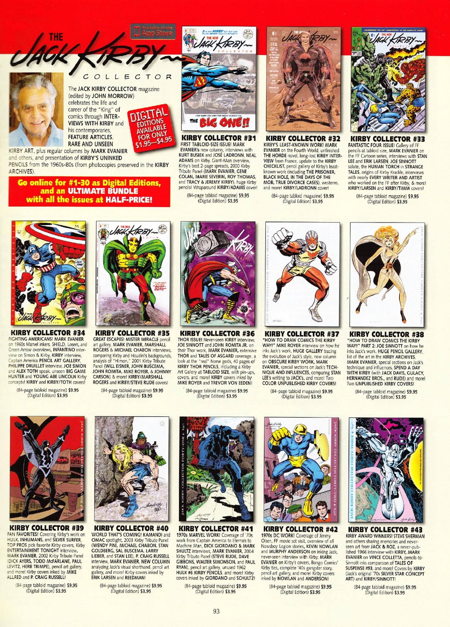 Read online The Jack Kirby Collector comic -  Issue #62 - 92