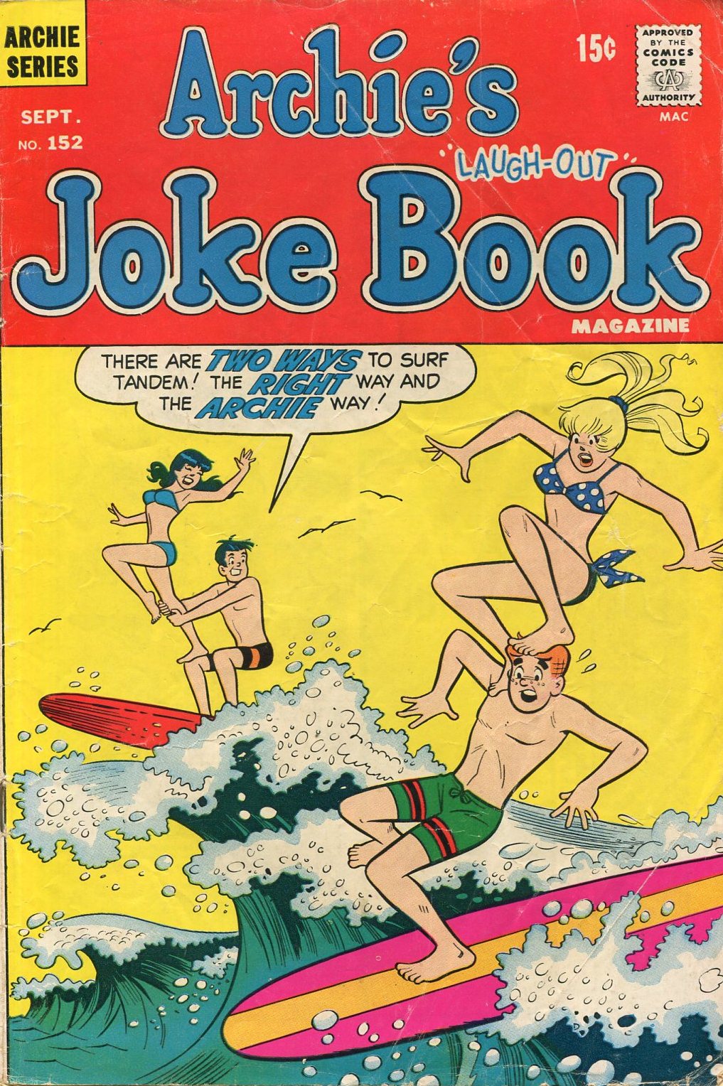 Archie's Joke Book Magazine issue 152 - Page 1