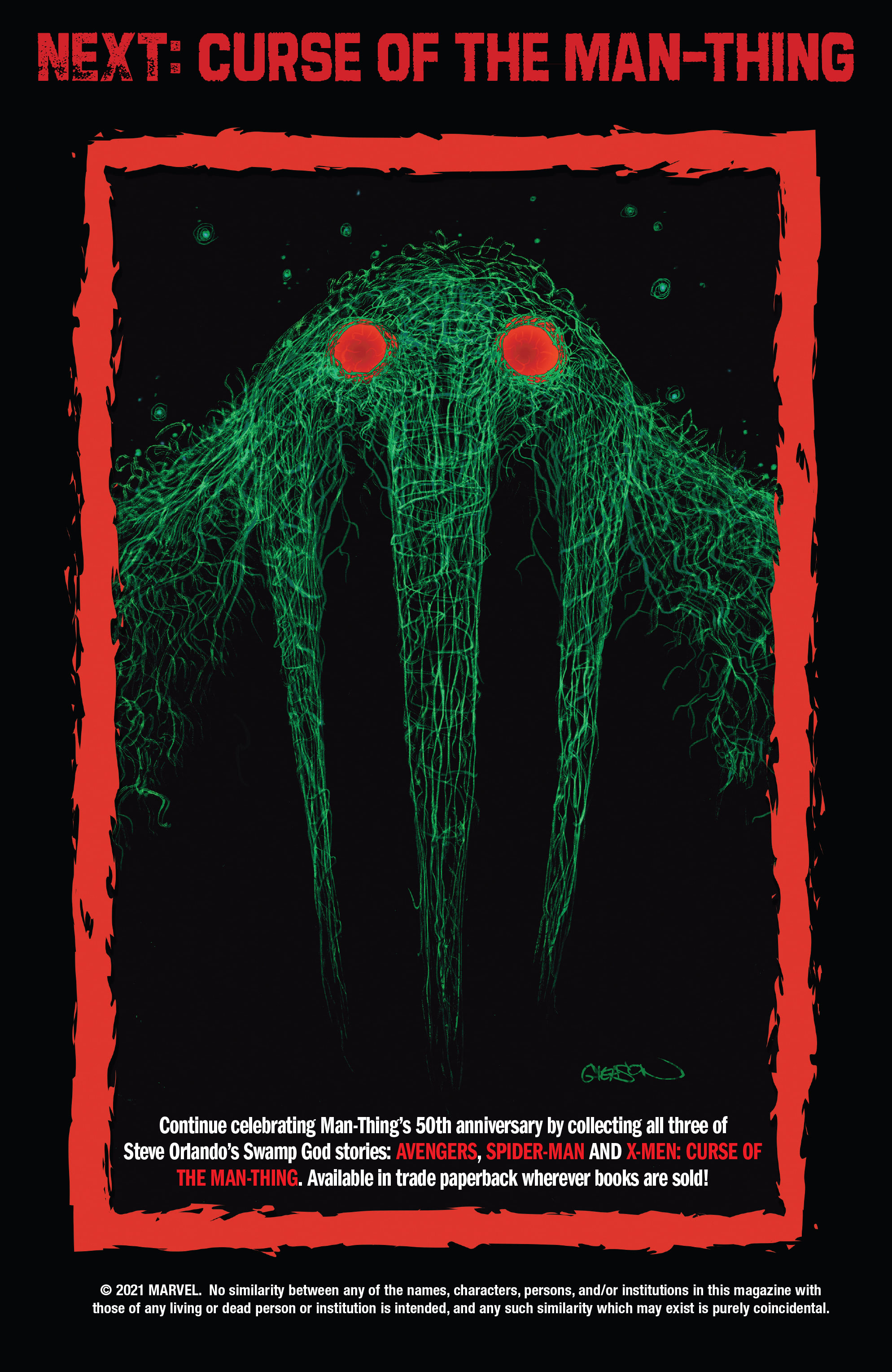 Read online Curse Of The Man-Thing comic -  Issue # X-Men - 36