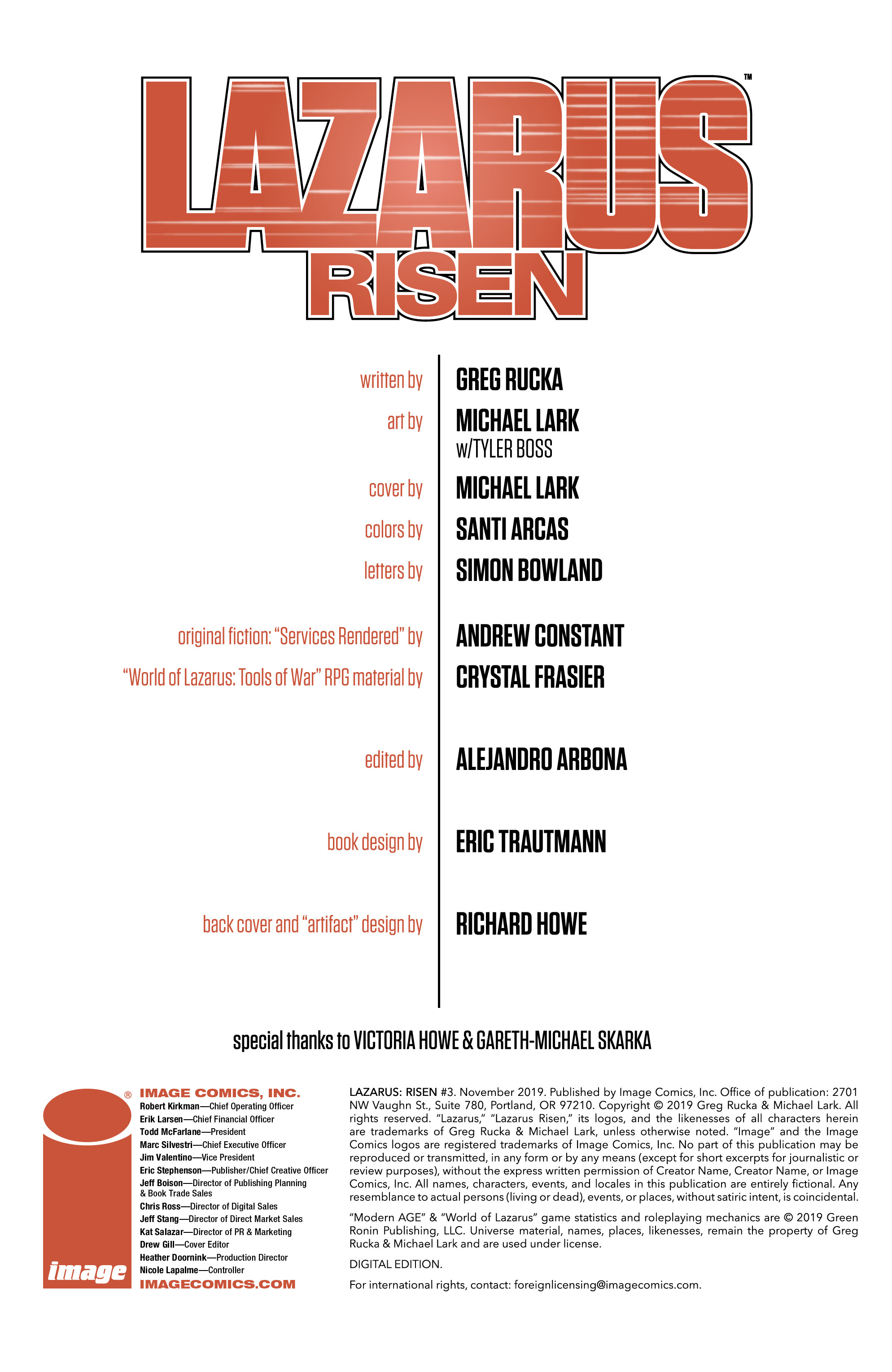 Read online Lazarus: Risen comic -  Issue #3 - 3