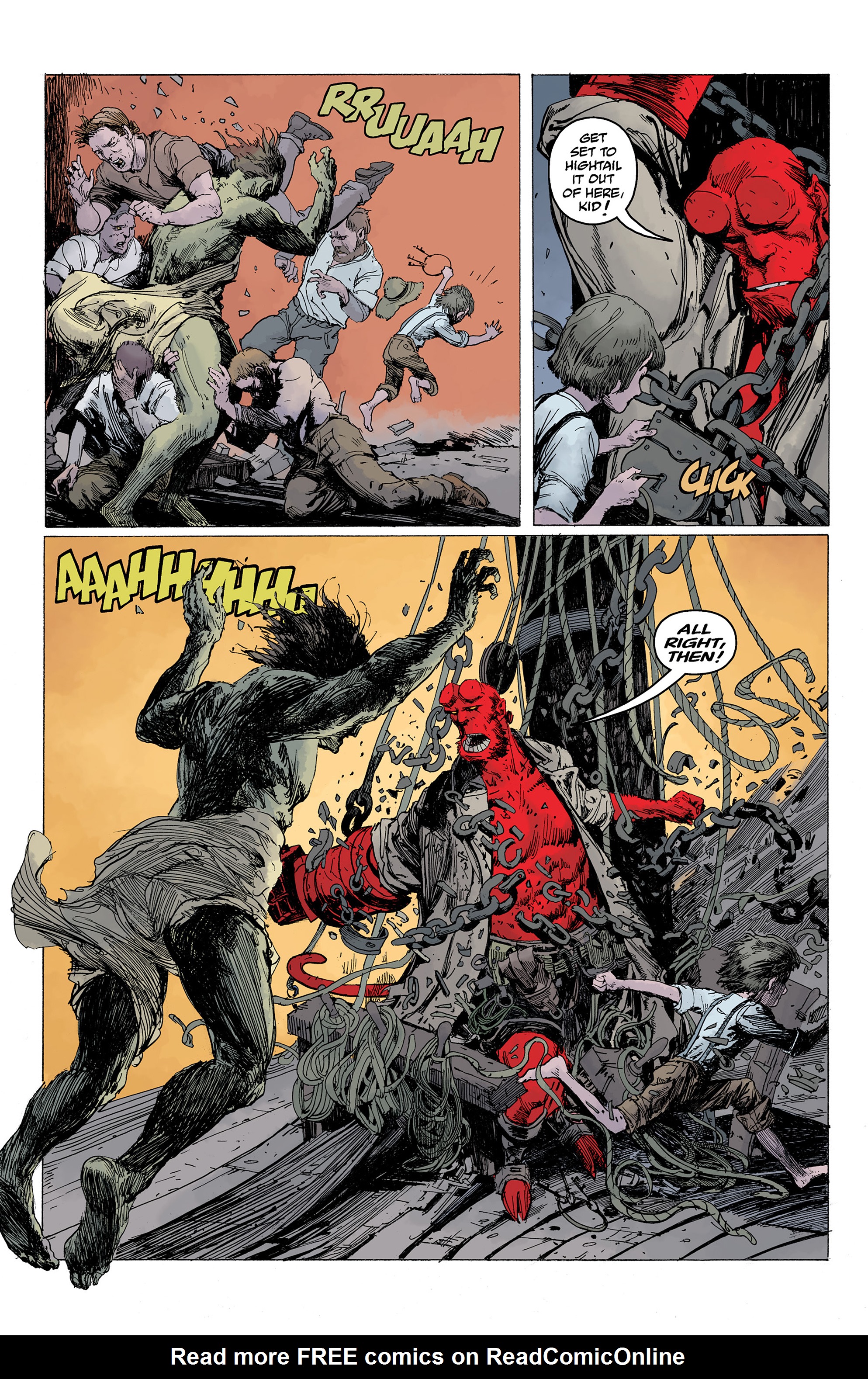 Read online Hellboy: Into the Silent Sea comic -  Issue # Full - 38