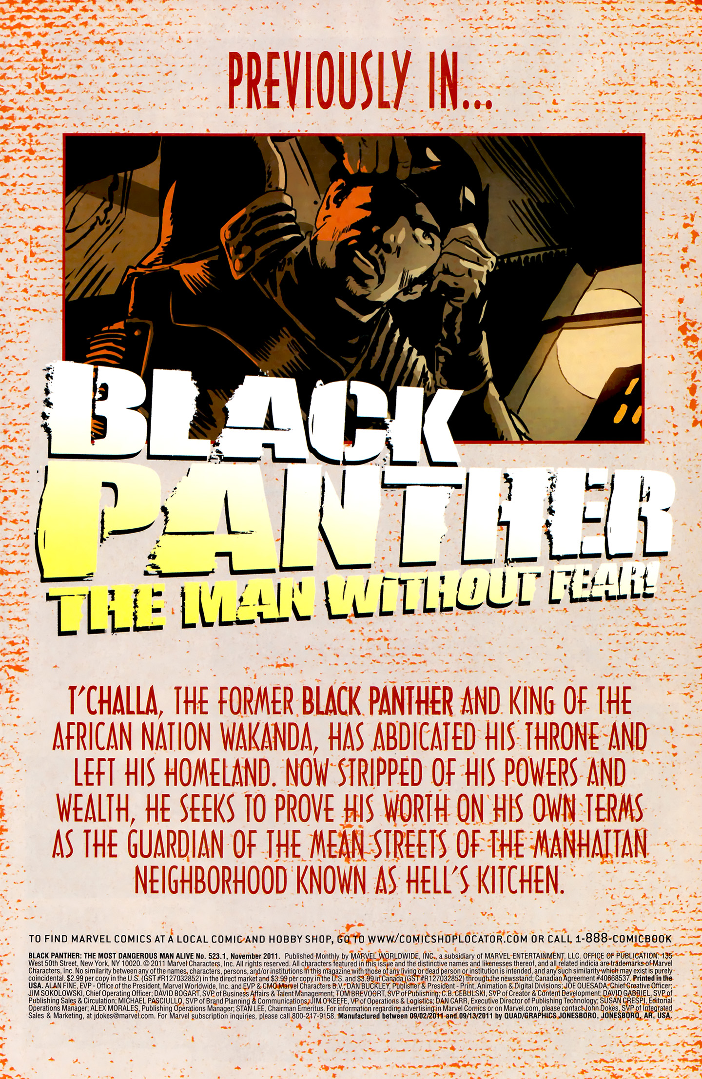 Read online Black Panther: The Most Dangerous Man Alive comic -  Issue #523.1 - 2