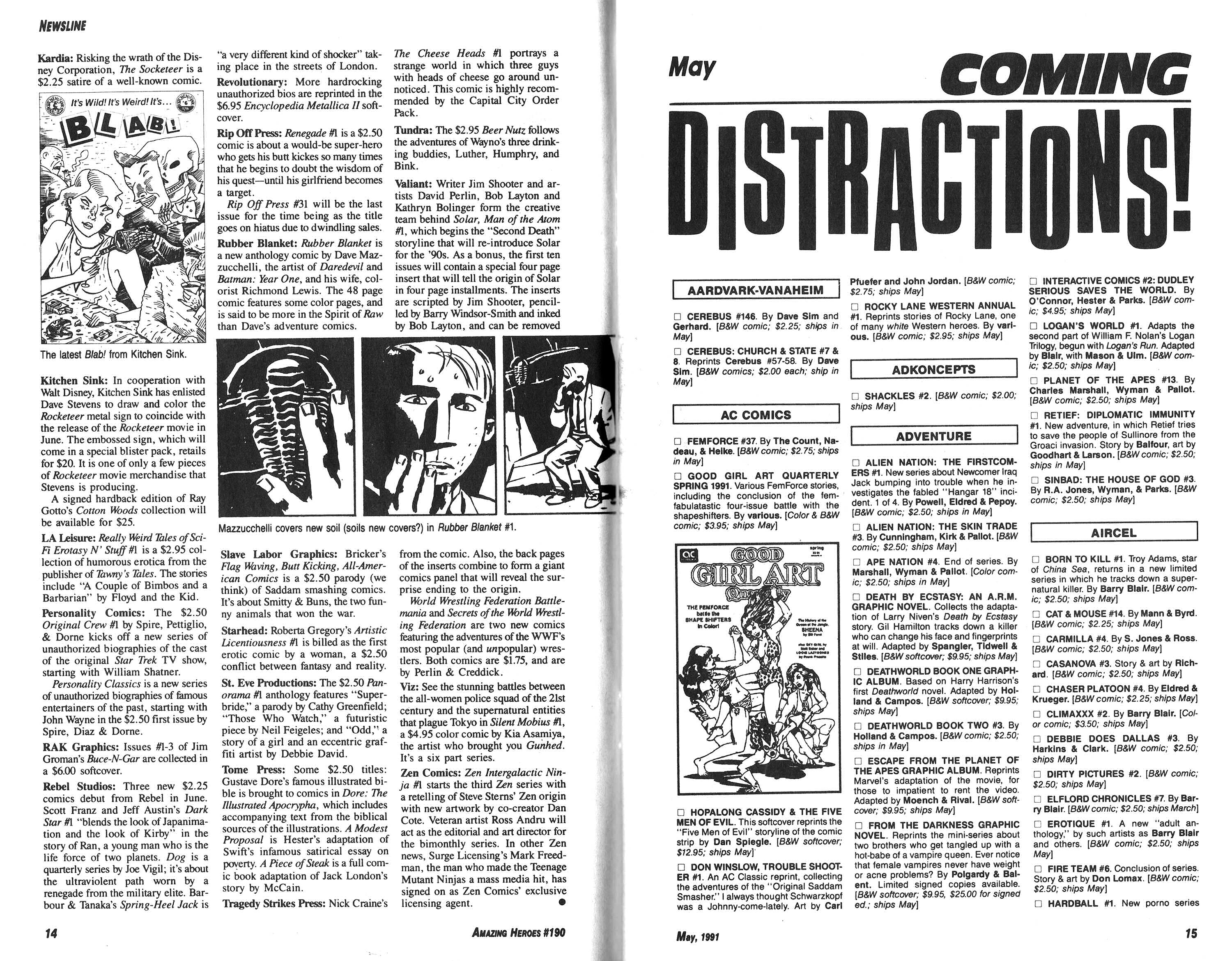 Read online Amazing Heroes comic -  Issue #190 - 8