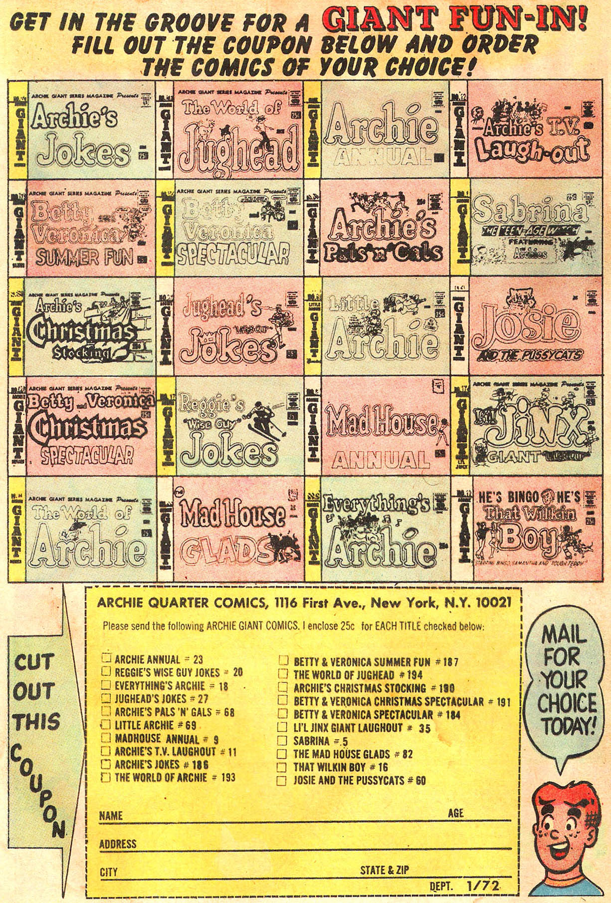 Read online Archie Giant Series Magazine comic -  Issue #191 - 40