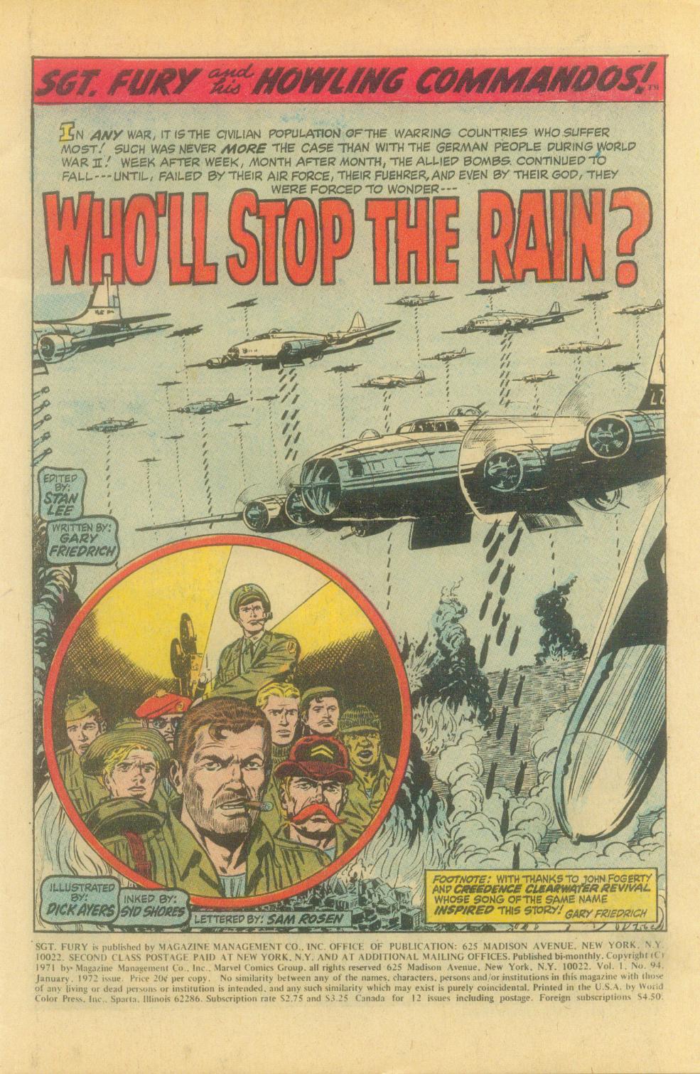 Read online Sgt. Fury comic -  Issue #94 - 3