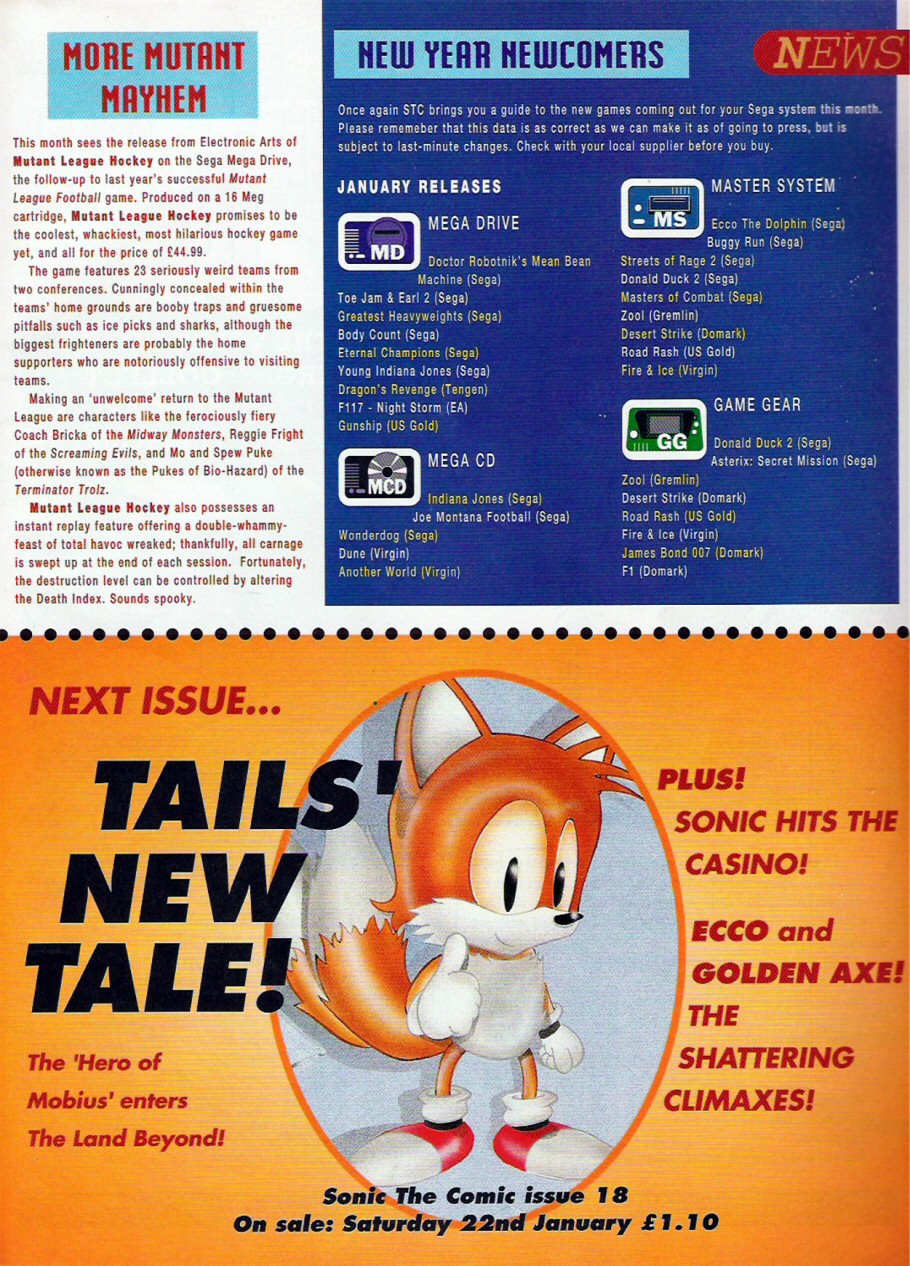Read online Sonic the Comic comic -  Issue #17 - 18