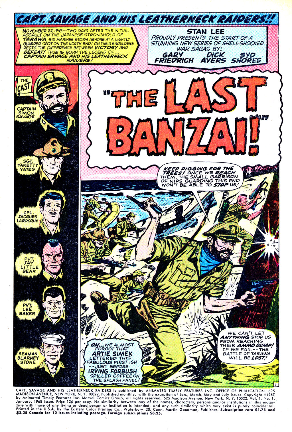 Read online Captain Savage and his Leatherneck Raiders comic -  Issue #1 - 3