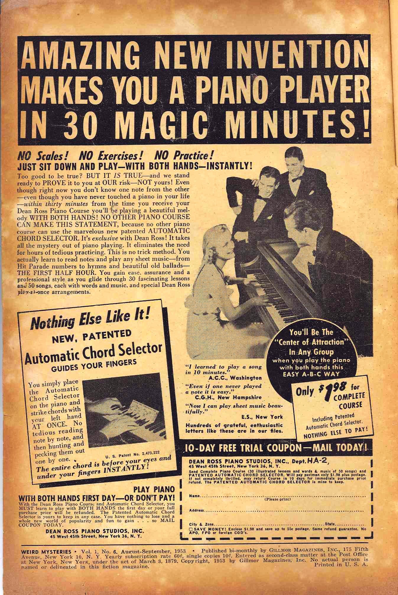 Read online Weird Mysteries (1952) comic -  Issue #6 - 2