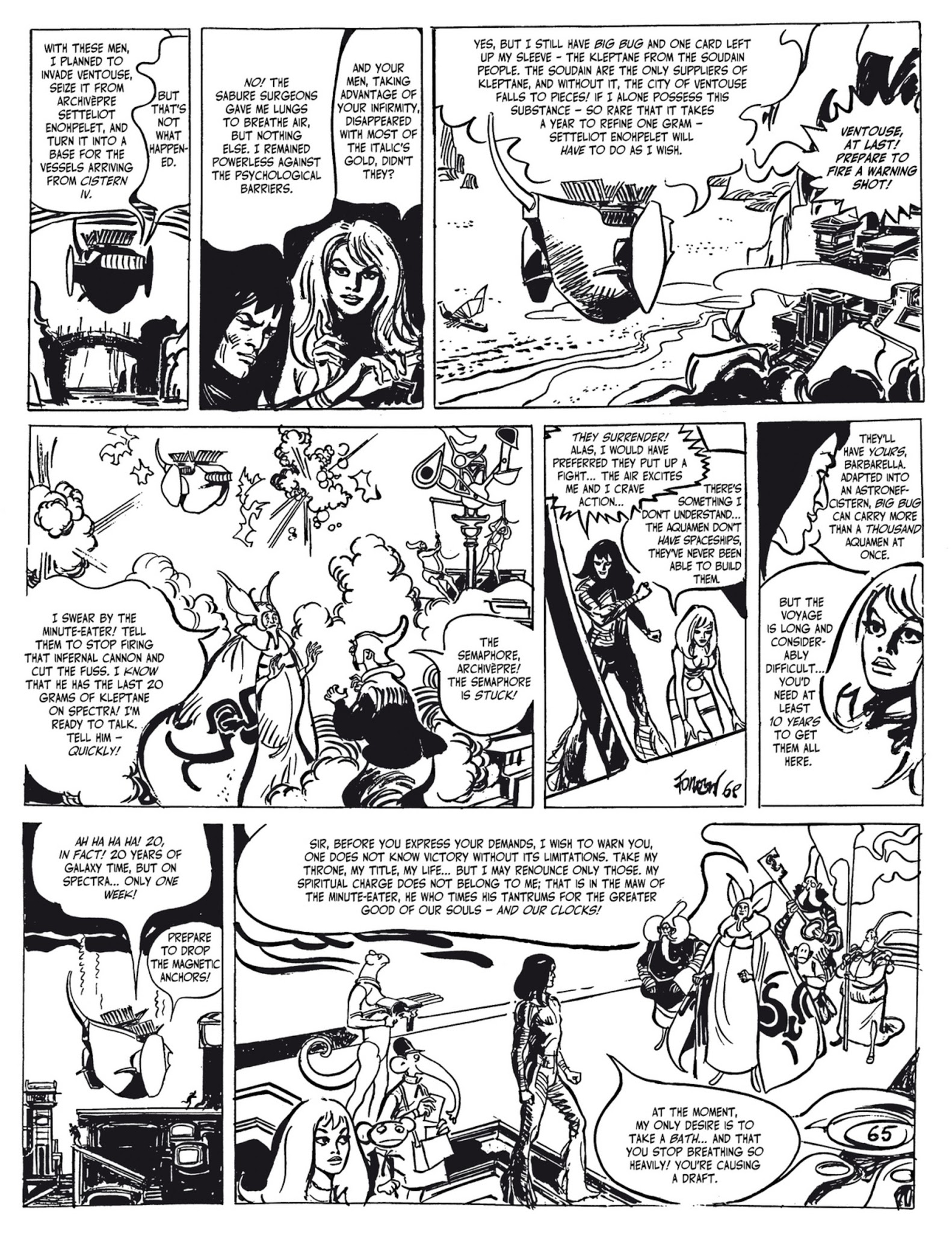 Read online Barbarella and The Wrath of the Minute-Eater comic -  Issue # TPB - 70