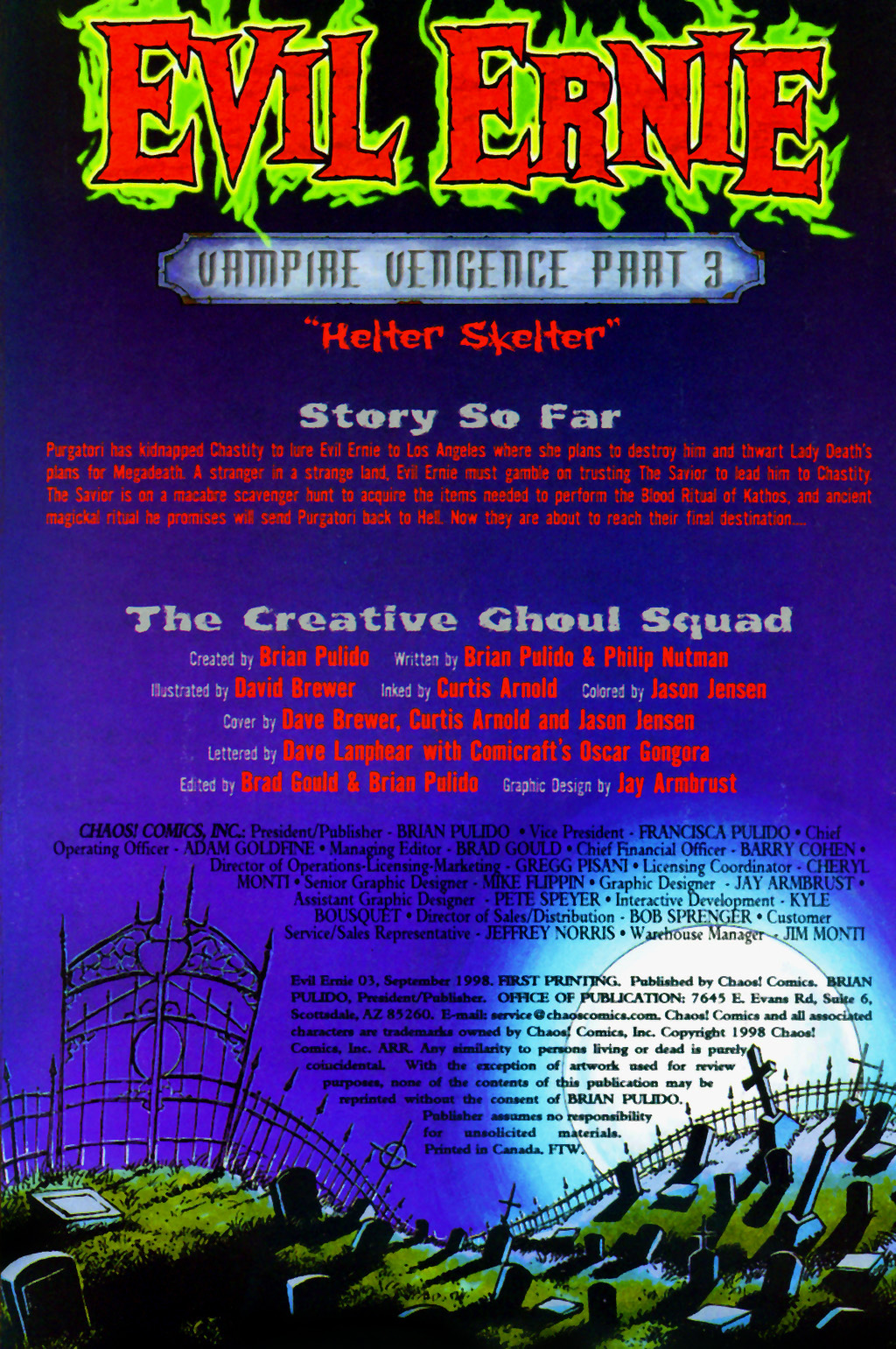 Read online Evil Ernie: Monthly comic -  Issue #3 - 2