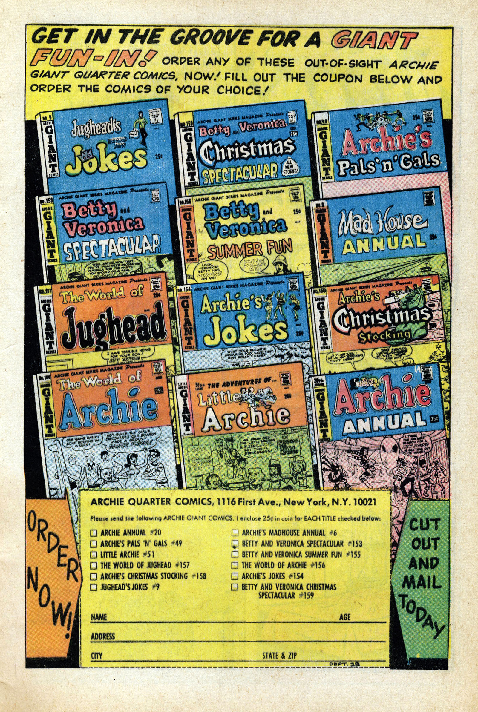 Read online Jughead (1965) comic -  Issue #164 - 9