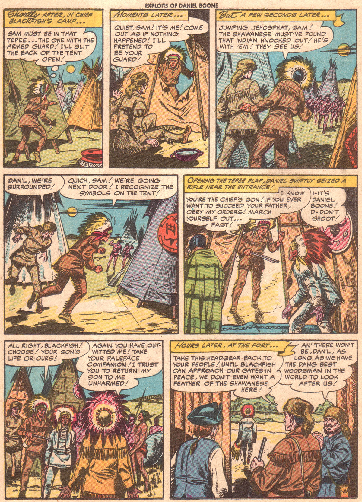 Read online Exploits of Daniel Boone comic -  Issue #5 - 18
