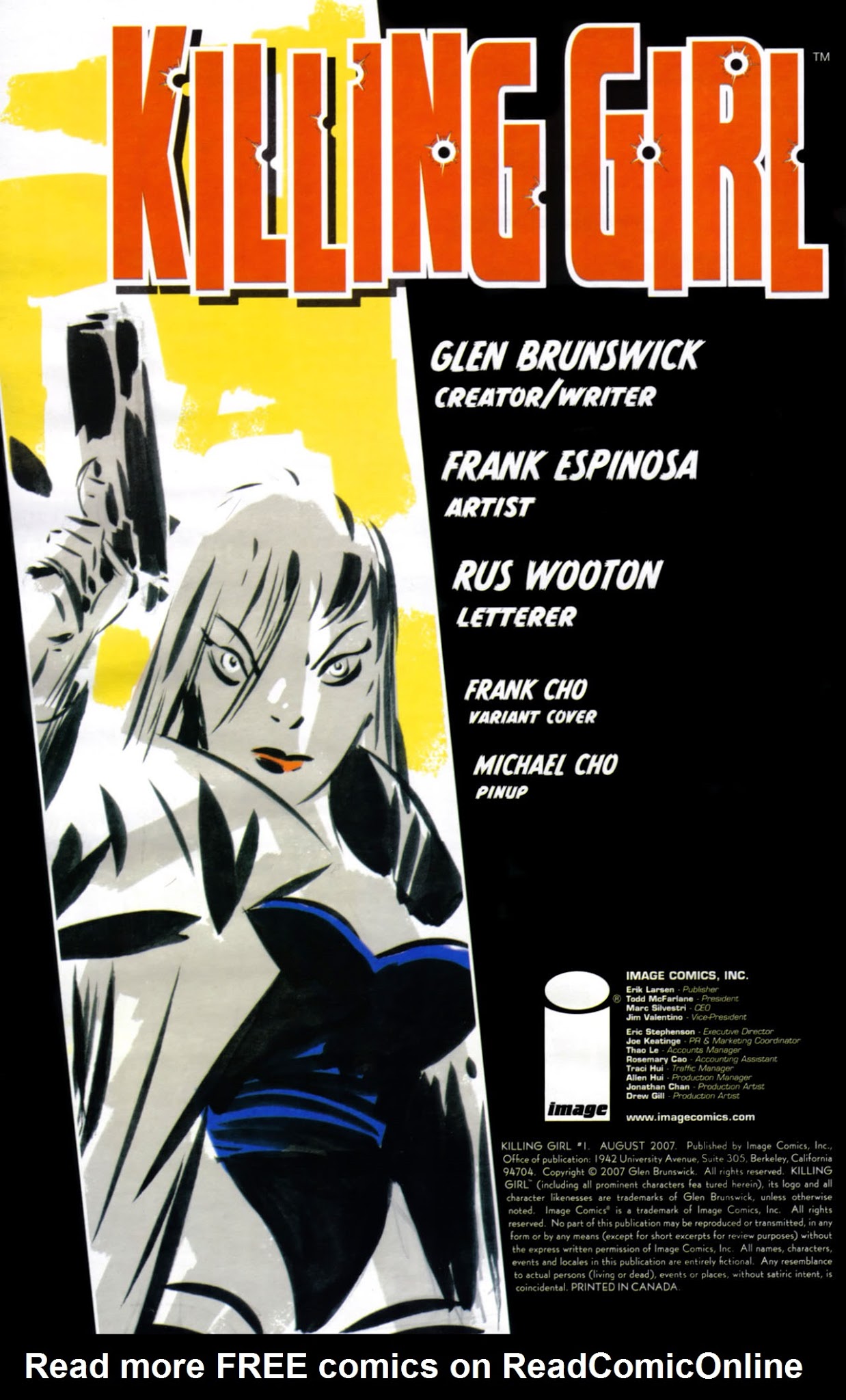 Read online Killing Girl comic -  Issue #1 - 2