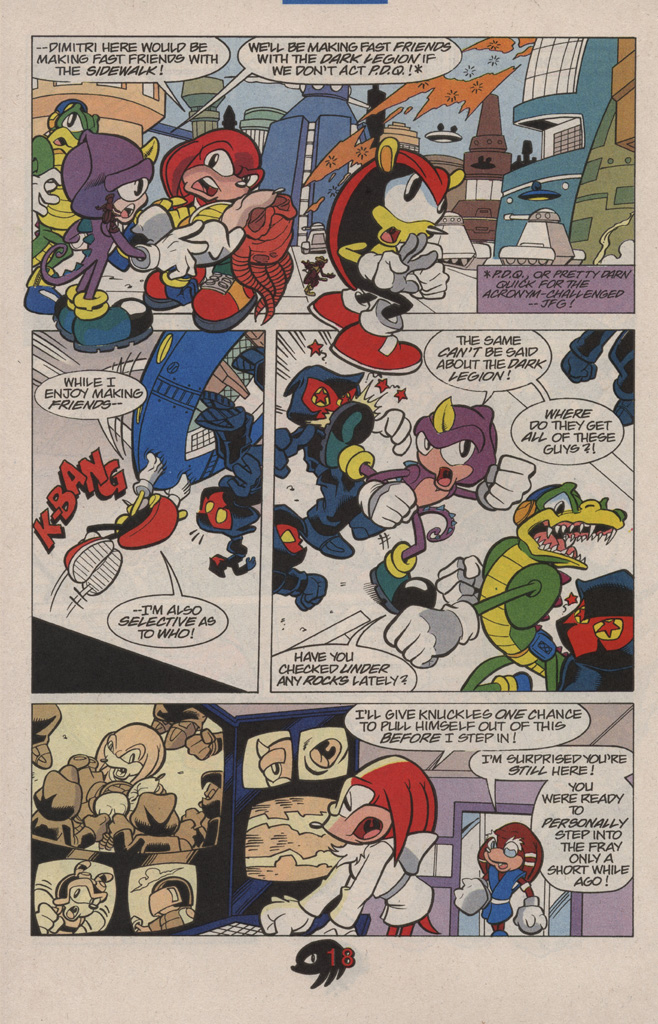 Read online Knuckles the Echidna comic -  Issue #9 - 26