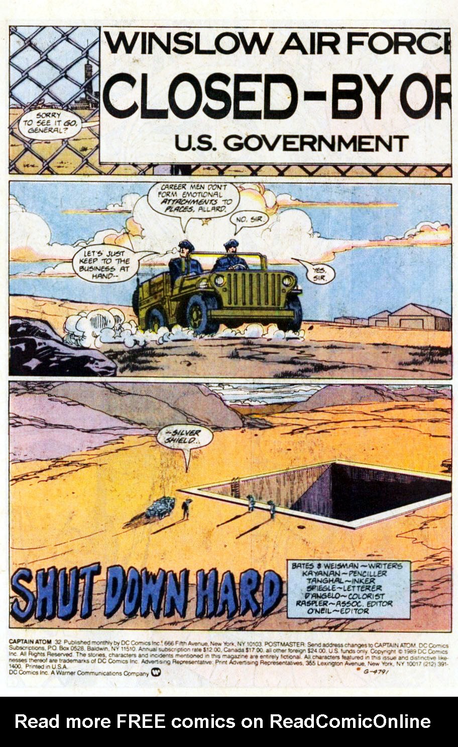 Read online Captain Atom (1987) comic -  Issue #32 - 2