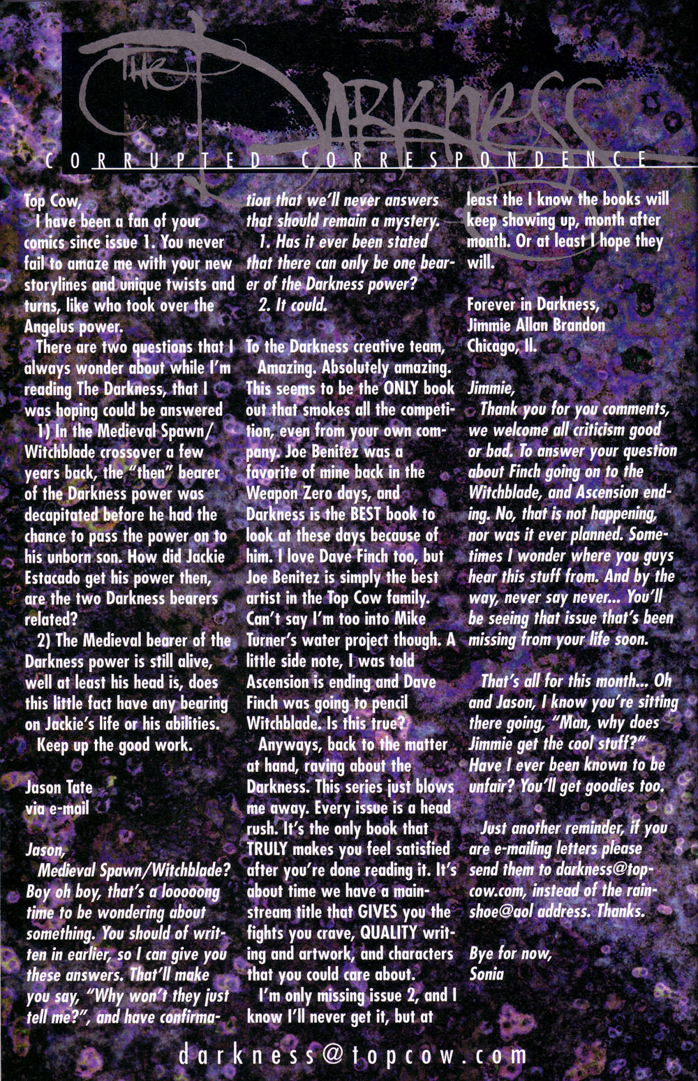 Read online The Darkness (1996) comic -  Issue #15 - 23