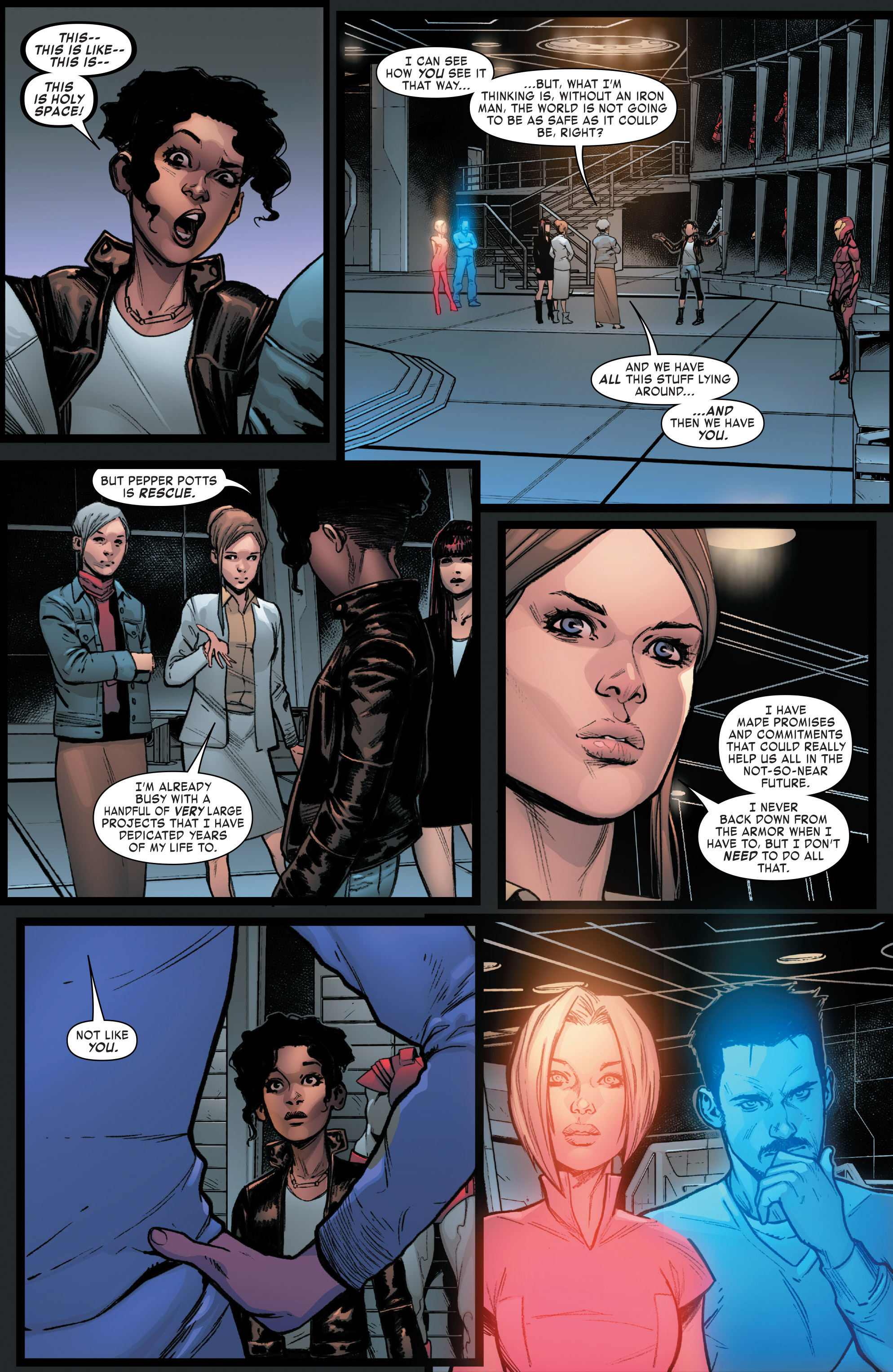 Read online Invincible Iron Man (2016) comic -  Issue #6 - 8