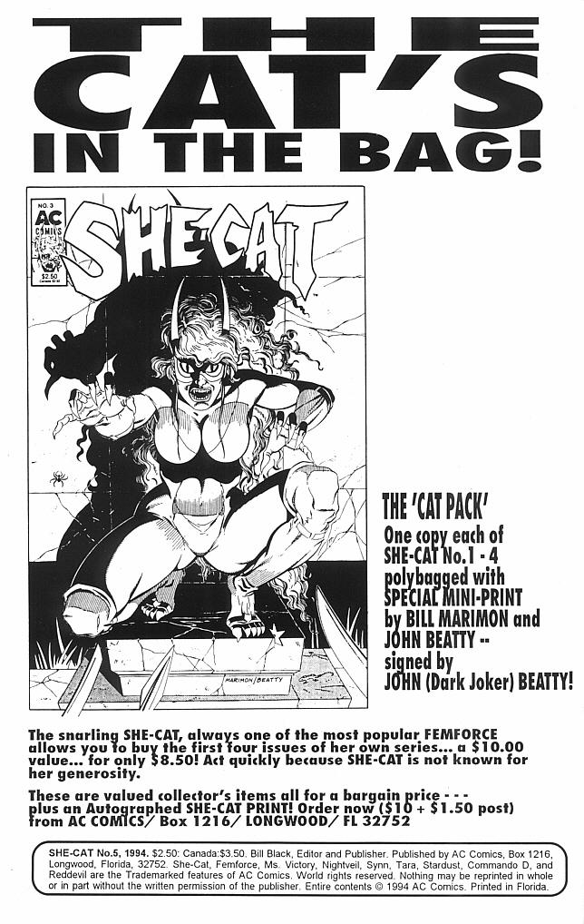 Read online She-Cat comic -  Issue #5 - 2