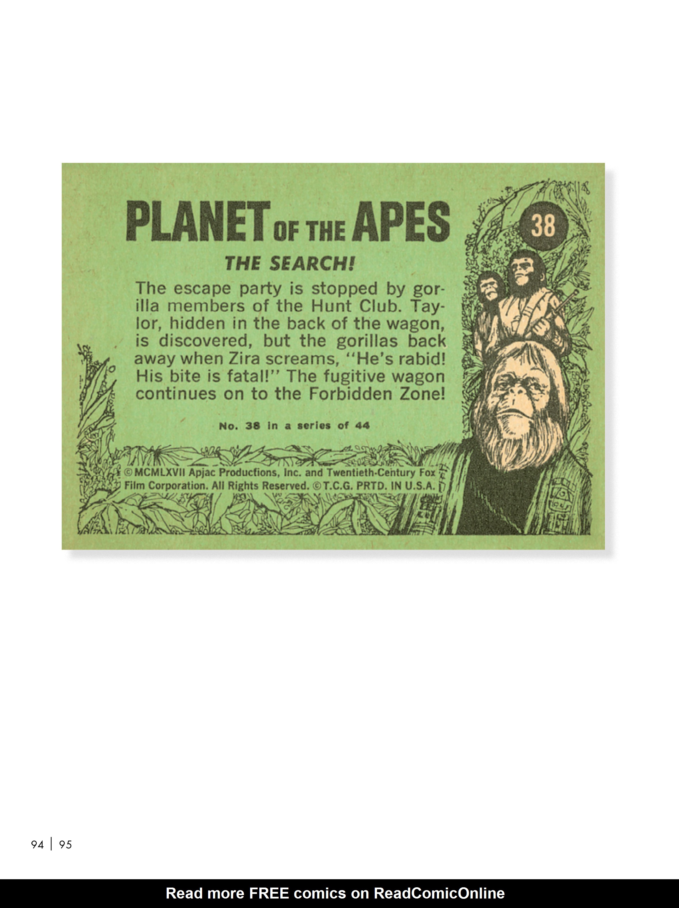 Read online Planet of the Apes: The Original Topps Trading Card Series comic -  Issue # TPB (Part 1) - 99