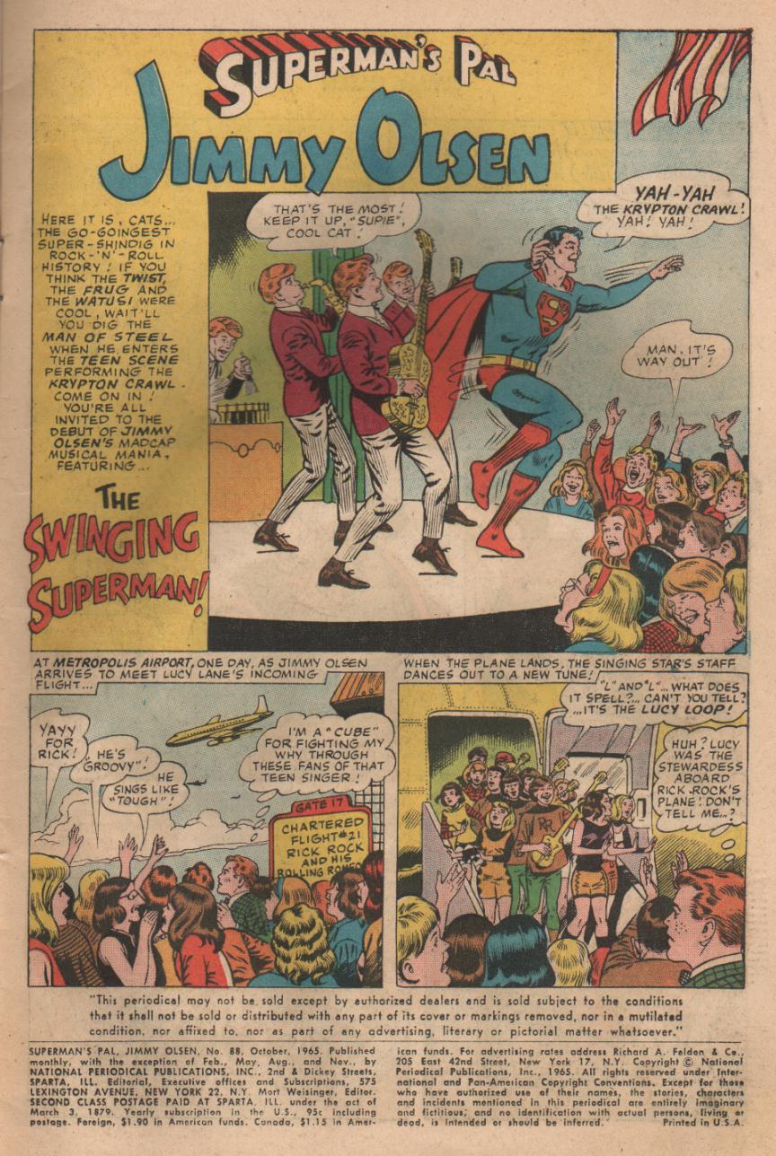 Read online Superman's Pal Jimmy Olsen comic -  Issue #88 - 3