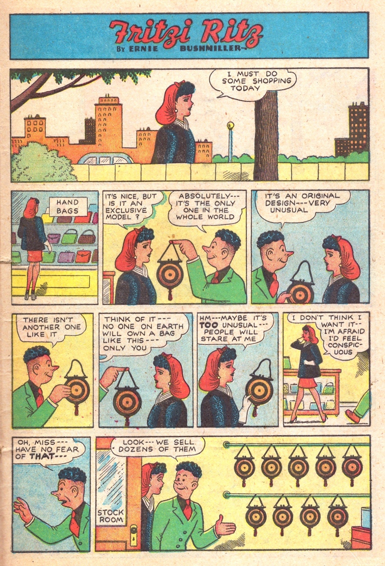 Read online Fritzi Ritz (1948) comic -  Issue #1 - 19