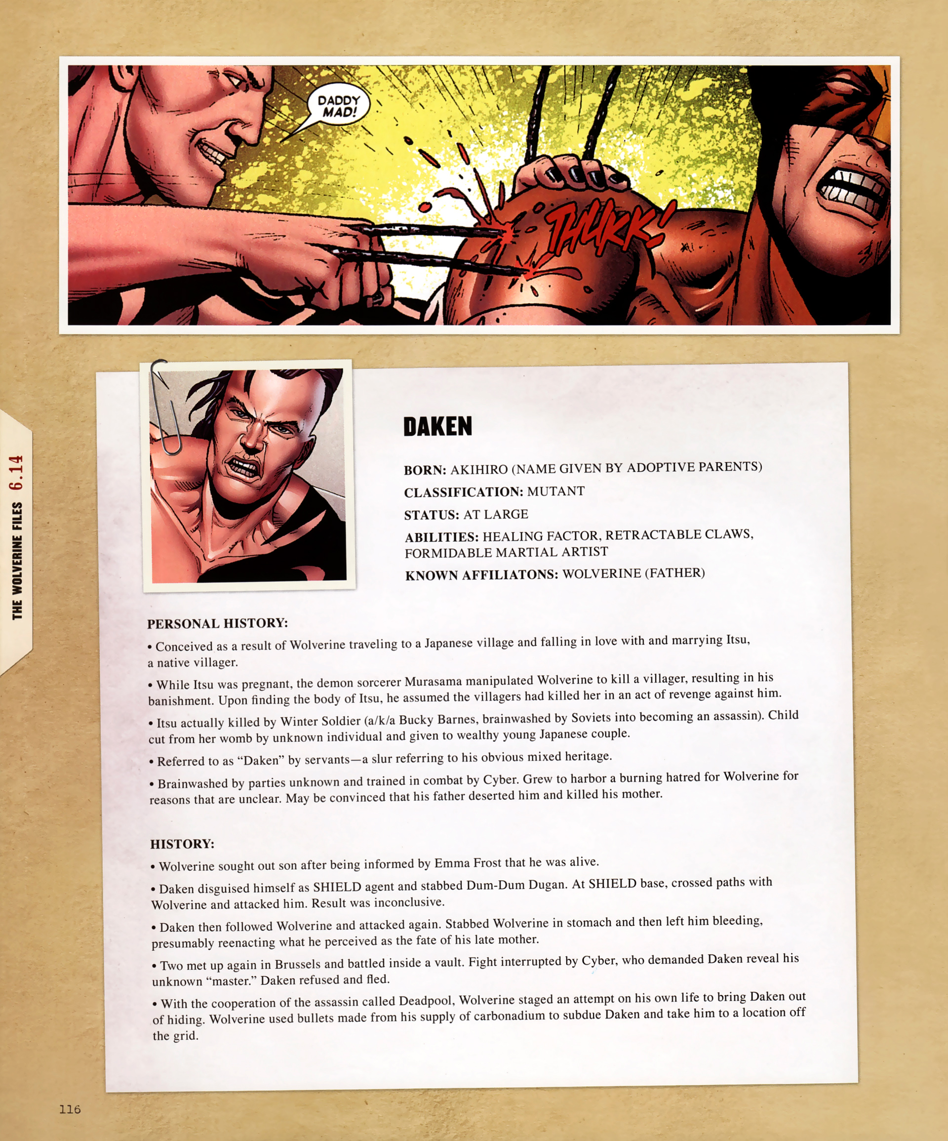 Read online The Wolverine Files comic -  Issue # TPB - 107
