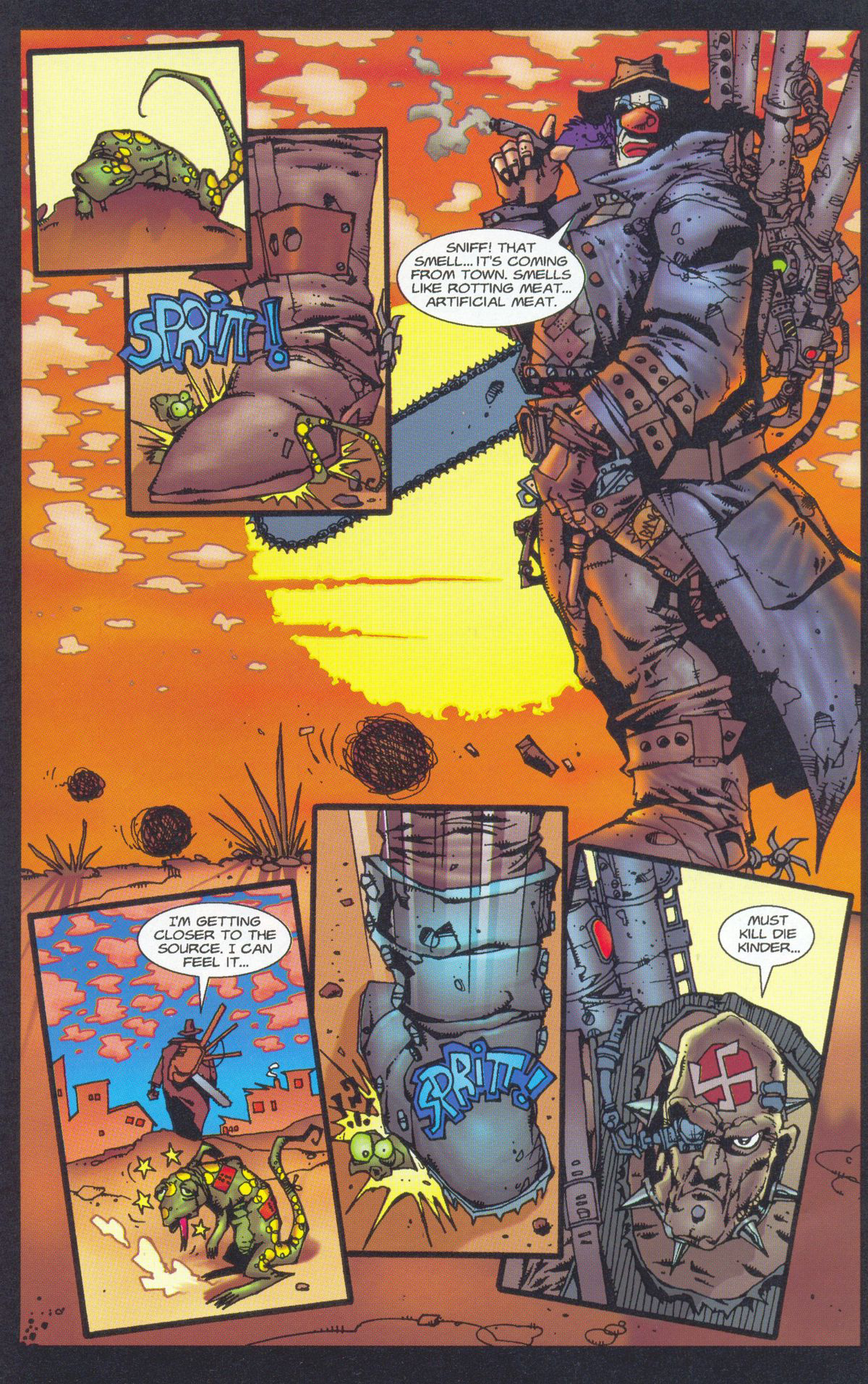 Read online Dead or Alive -- A Cyberpunk Western comic -  Issue #2 - 15