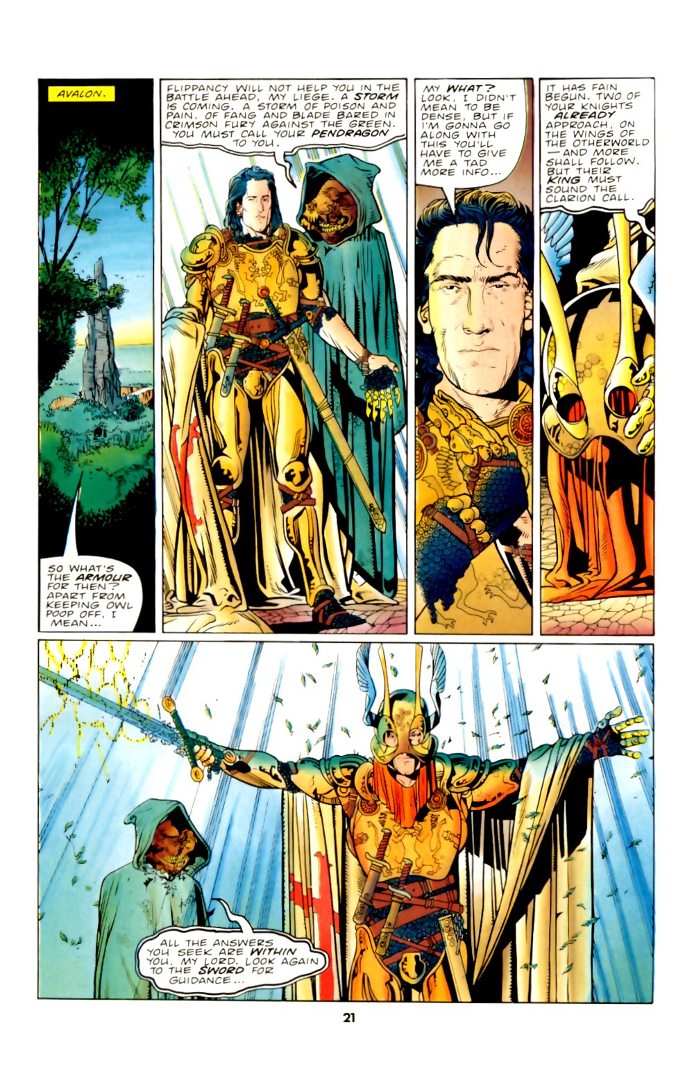 Read online The Knights of Pendragon comic -  Issue #17 - 21