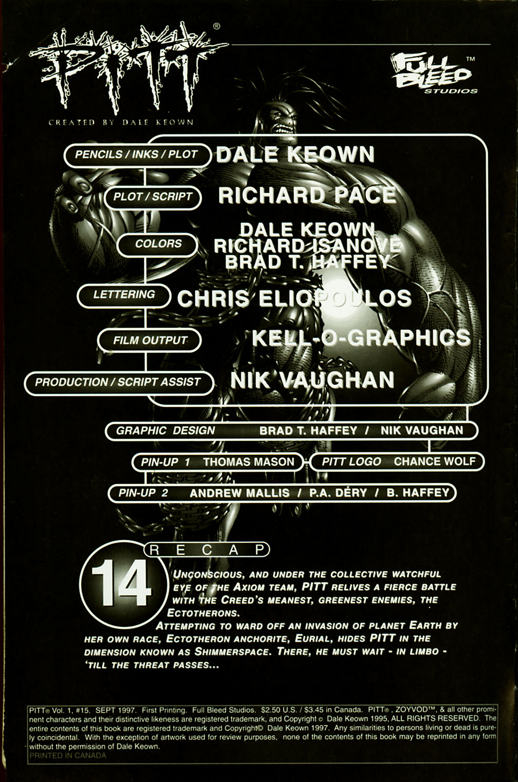 Read online Pitt comic -  Issue #15 - 2