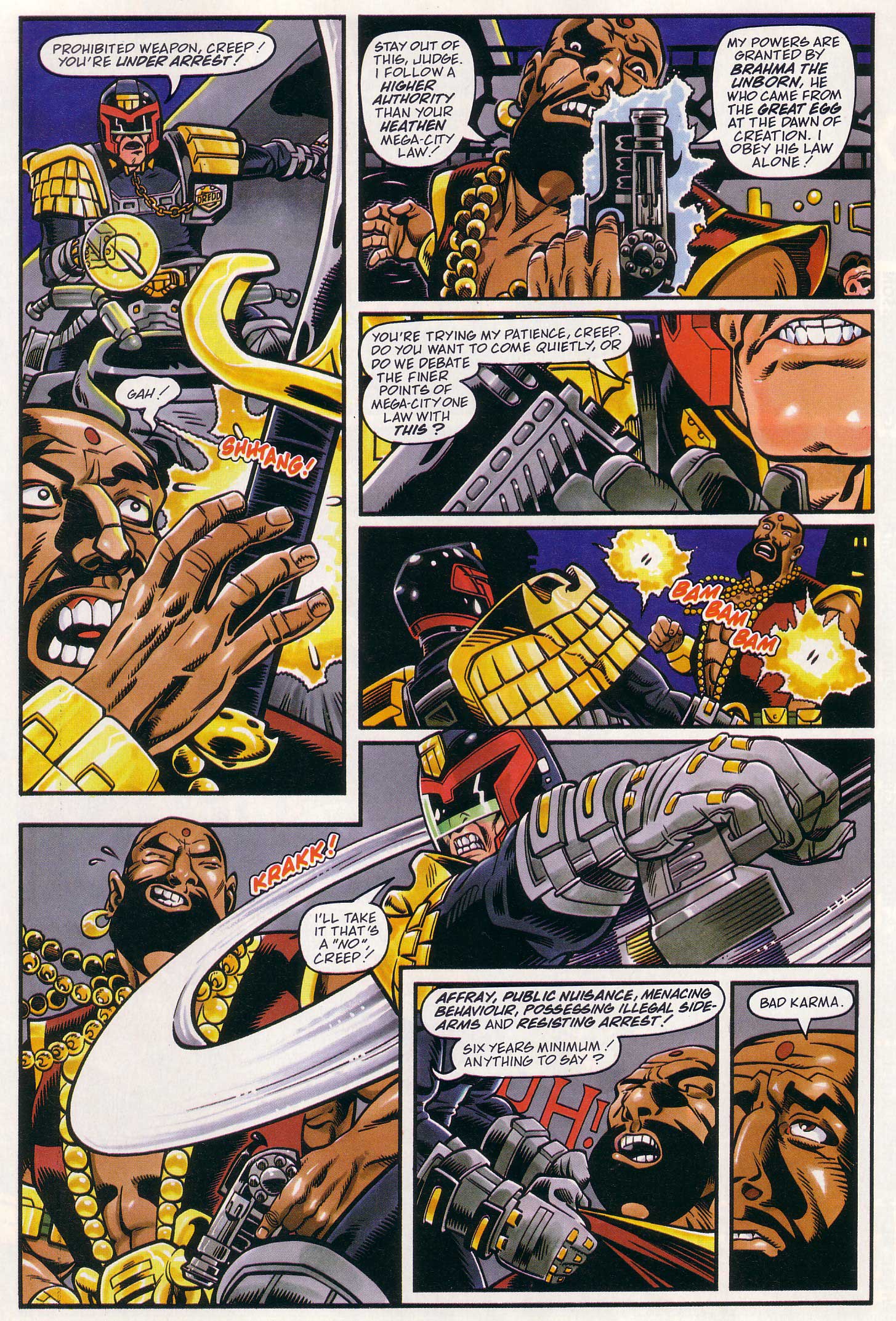 Read online Judge Dredd Lawman of the Future comic -  Issue #19 - 26