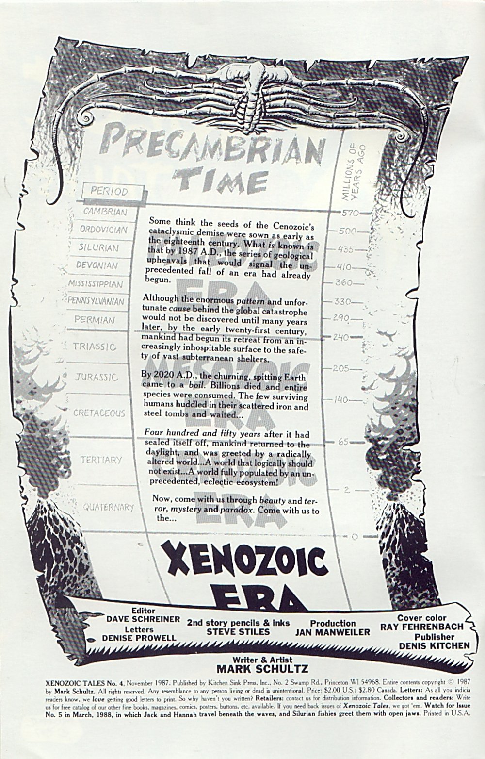 Read online Xenozoic Tales comic -  Issue #4 - 3