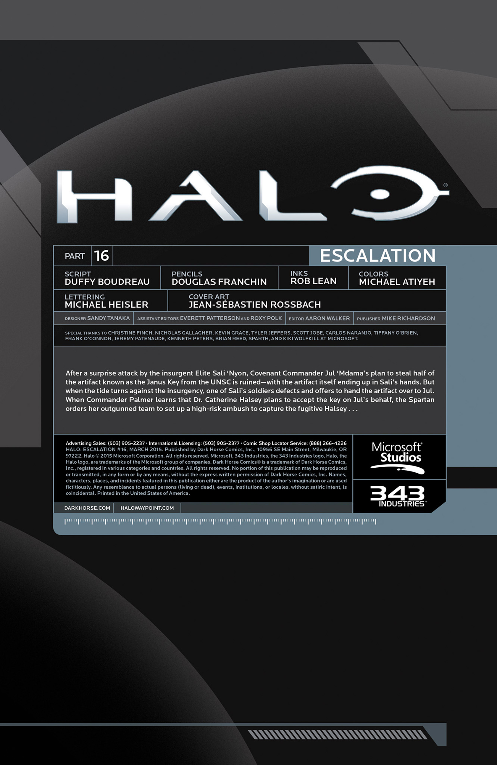 Read online Halo: Escalation comic -  Issue #16 - 2