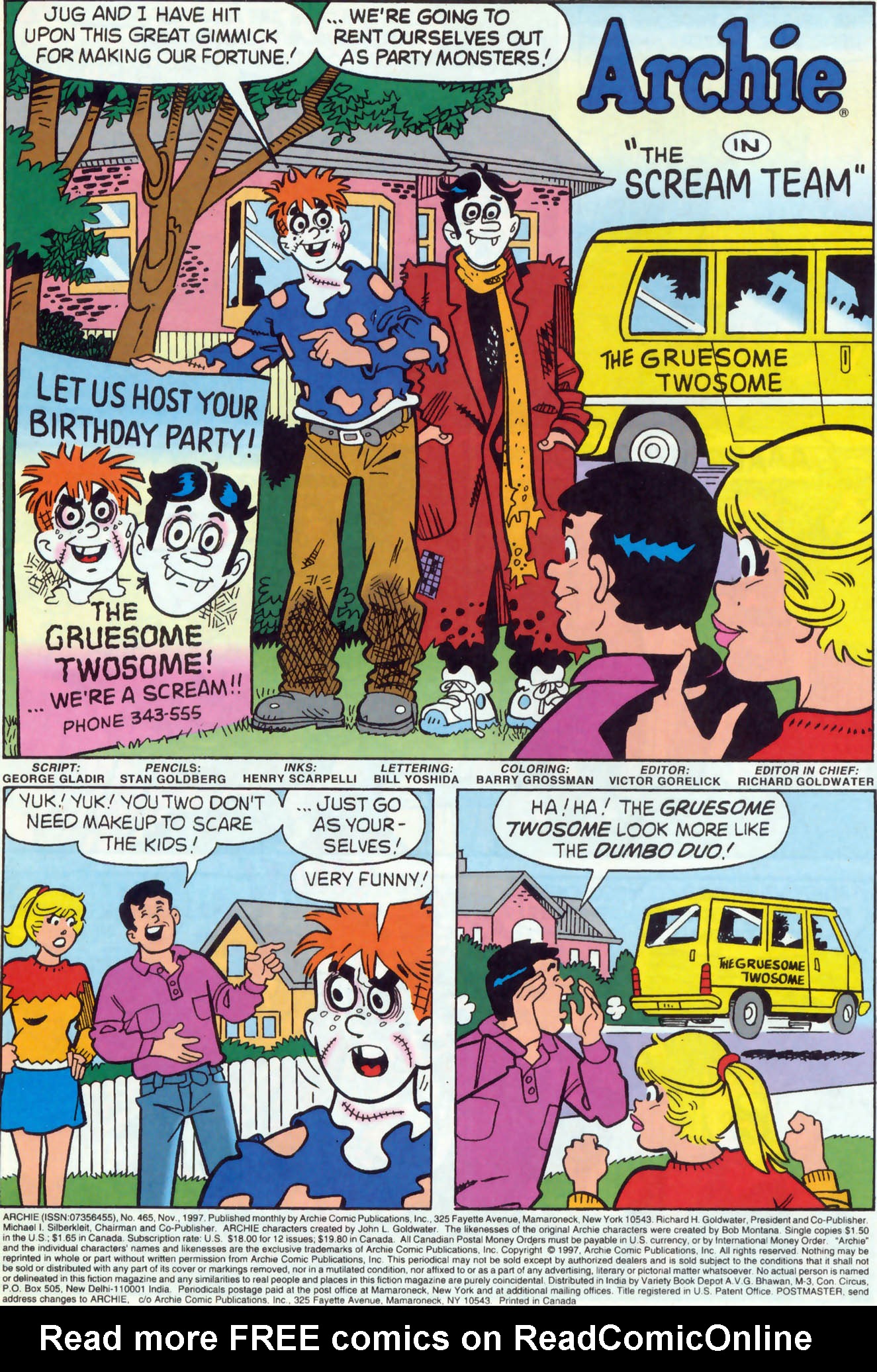 Read online Archie (1960) comic -  Issue #465 - 2