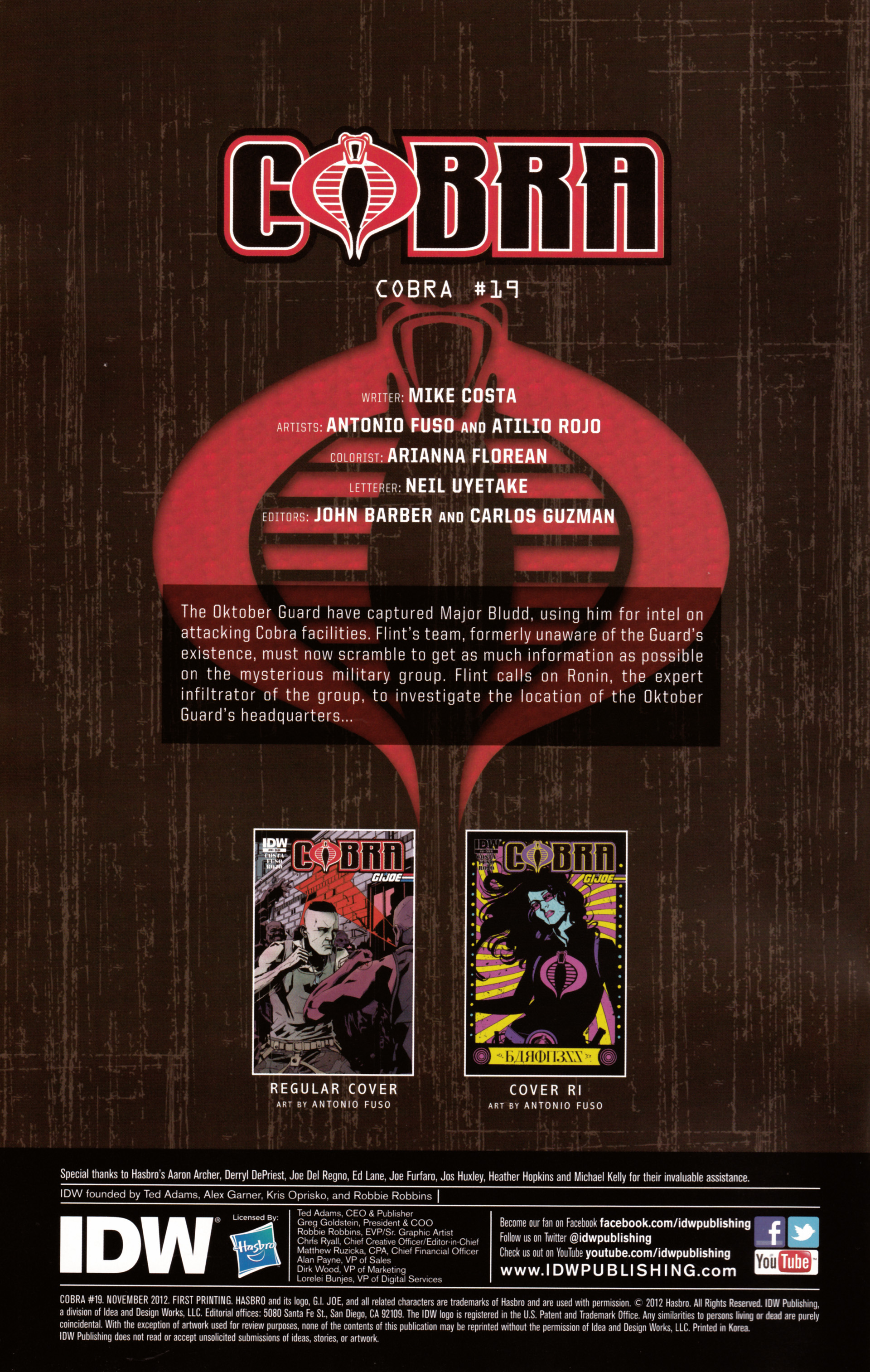 Read online G.I. Joe Cobra (2011) comic -  Issue #19 - 2