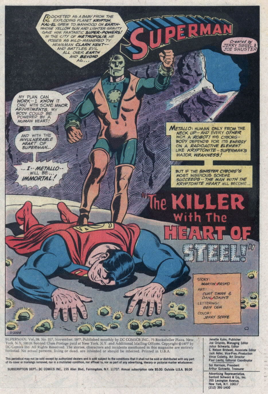 Read online Superman (1939) comic -  Issue #317 - 2