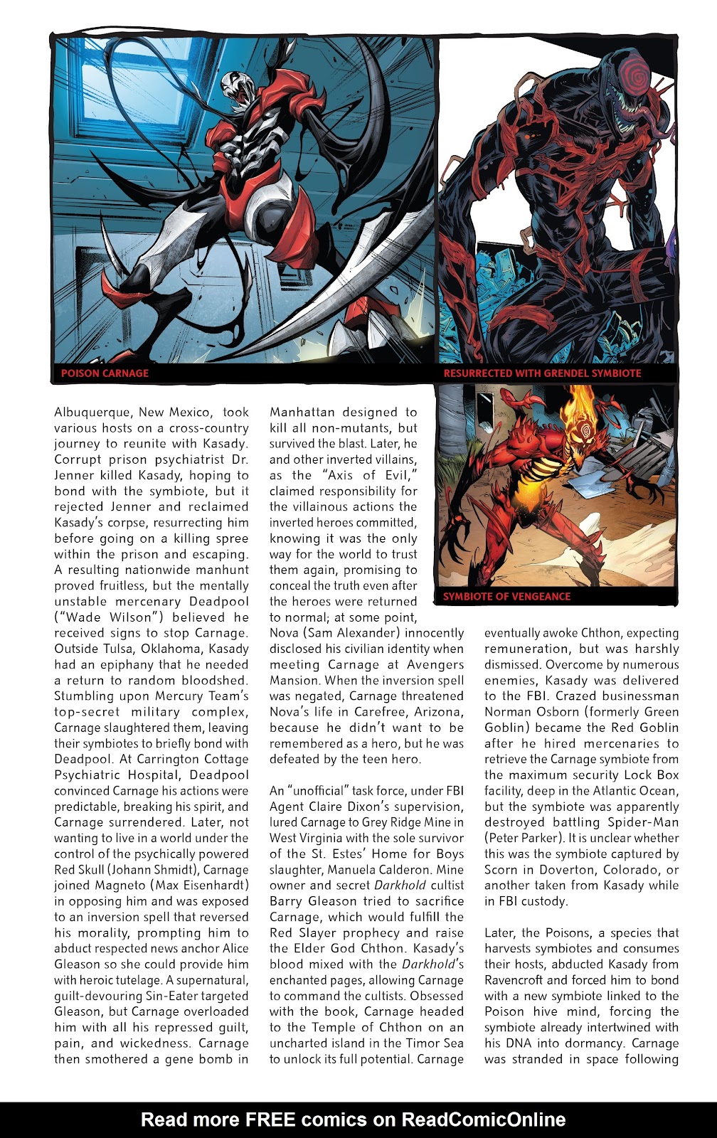 King In Black One-Shots issue Handbook - Page 15