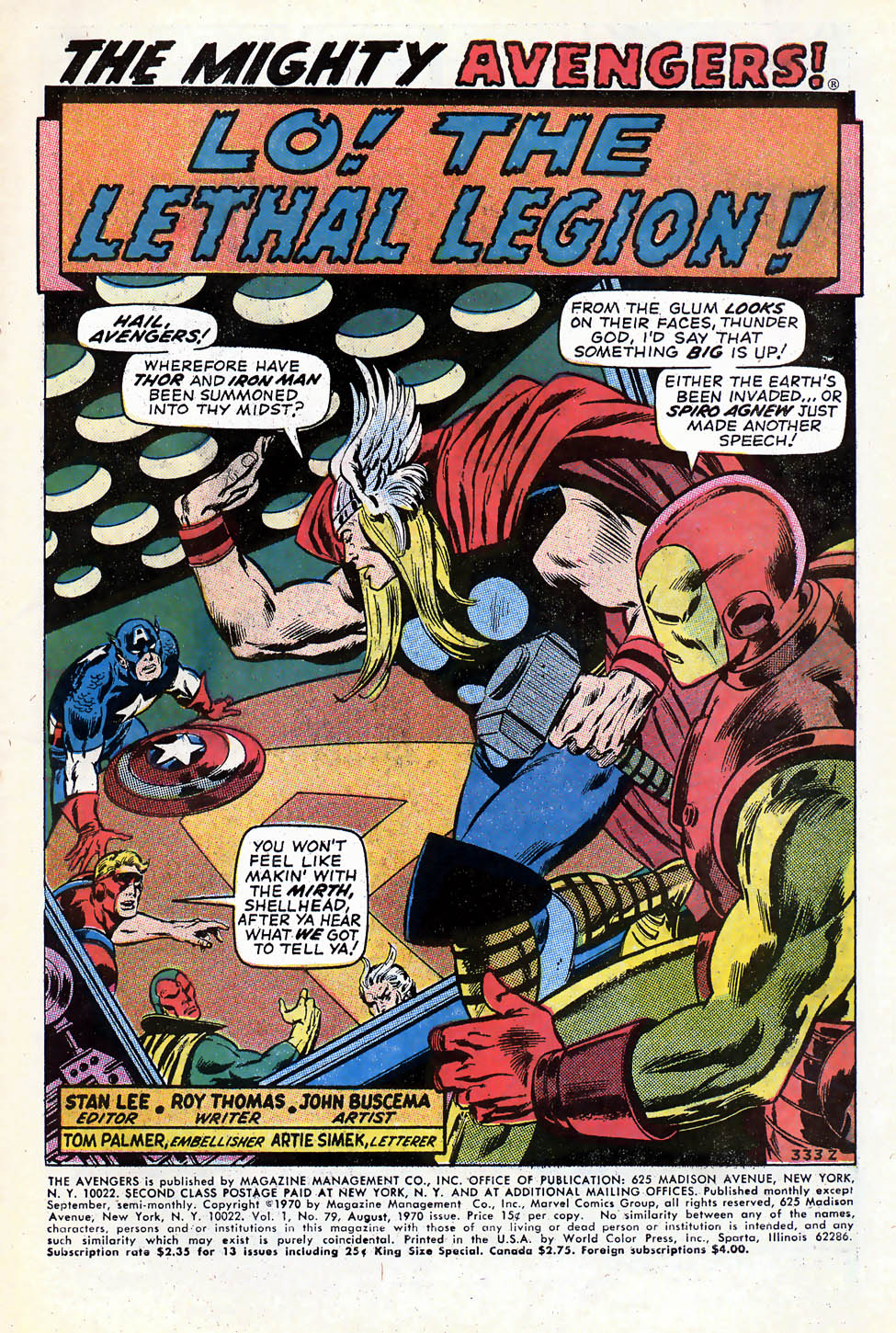 Read online The Avengers (1963) comic -  Issue #79 - 2