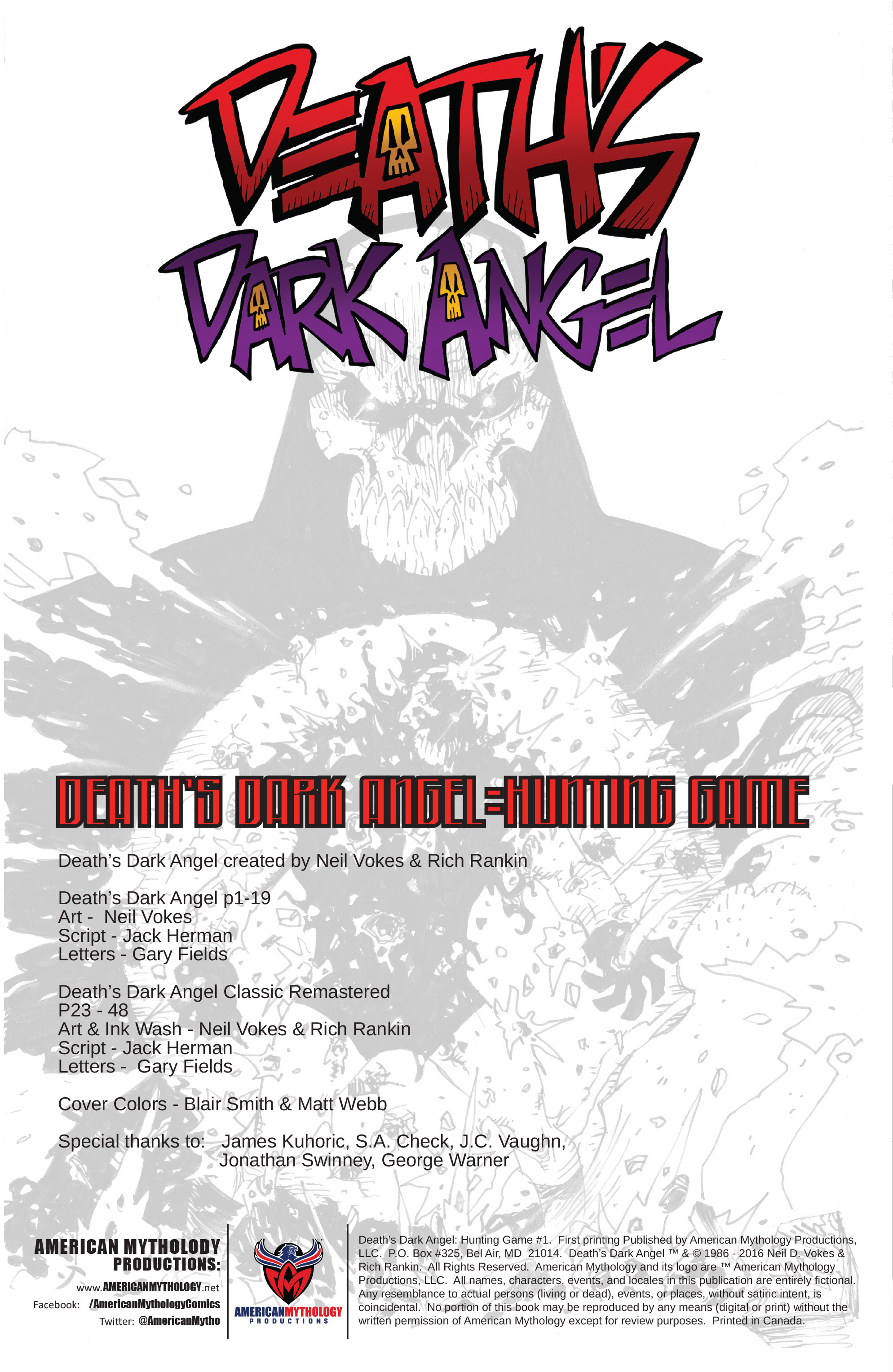 Read online Death's Dark Angel comic -  Issue # Full - 2
