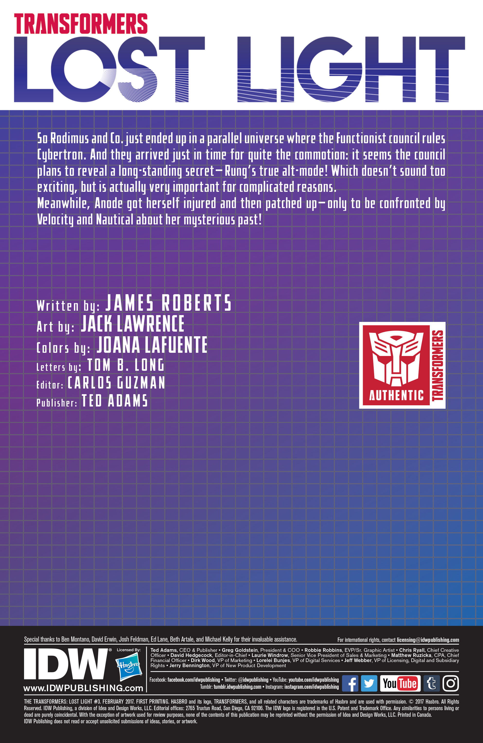 Read online Transformers: Lost Light comic -  Issue #3 - 2