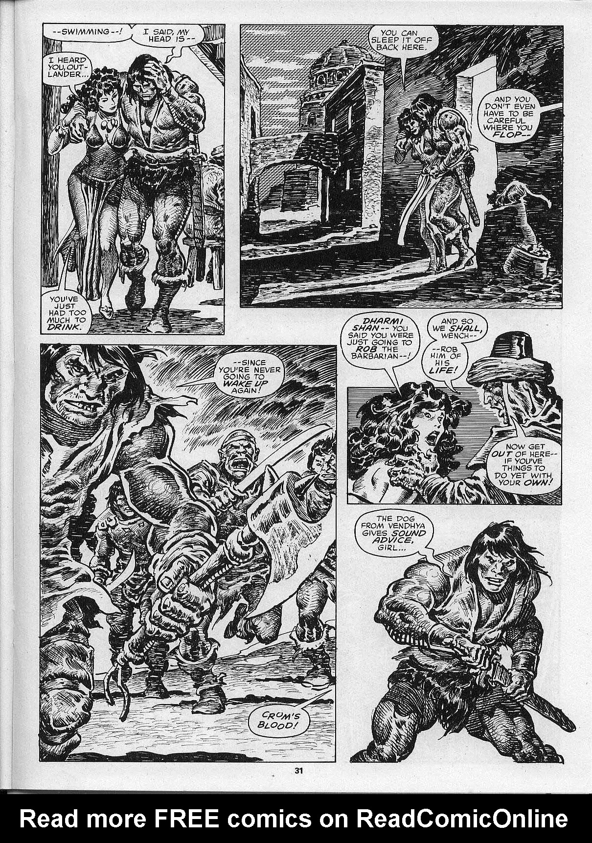 Read online The Savage Sword Of Conan comic -  Issue #200 - 33