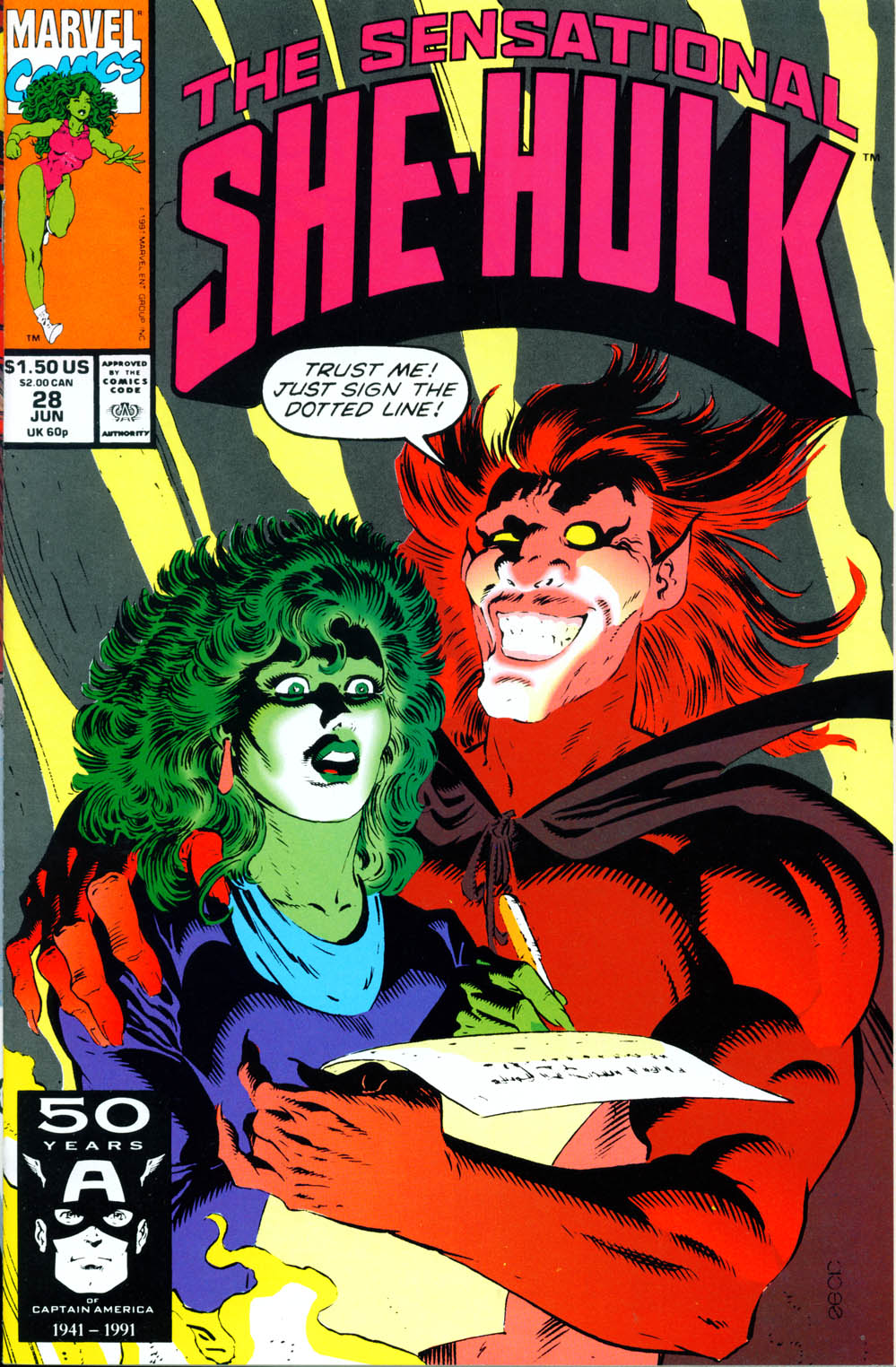 Read online The Sensational She-Hulk comic -  Issue #28 - 1