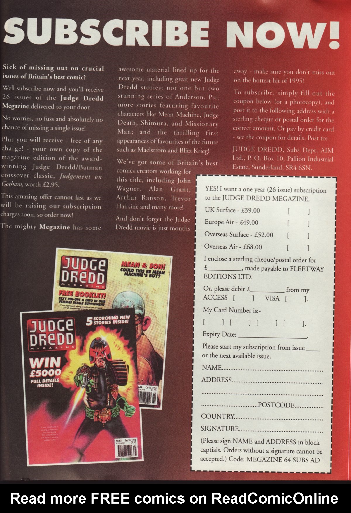 Read online Judge Dredd: The Megazine (vol. 2) comic -  Issue #65 - 22