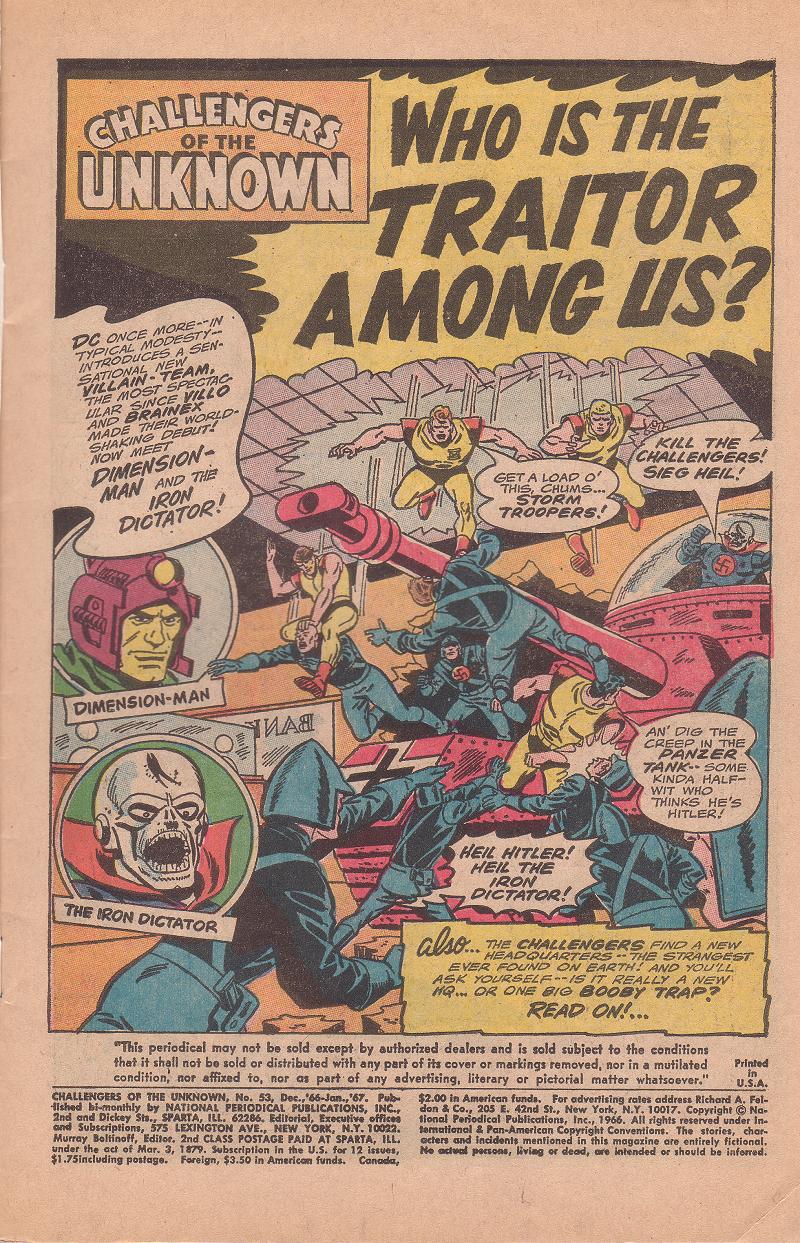 Read online Challengers of the Unknown (1958) comic -  Issue #53 - 3