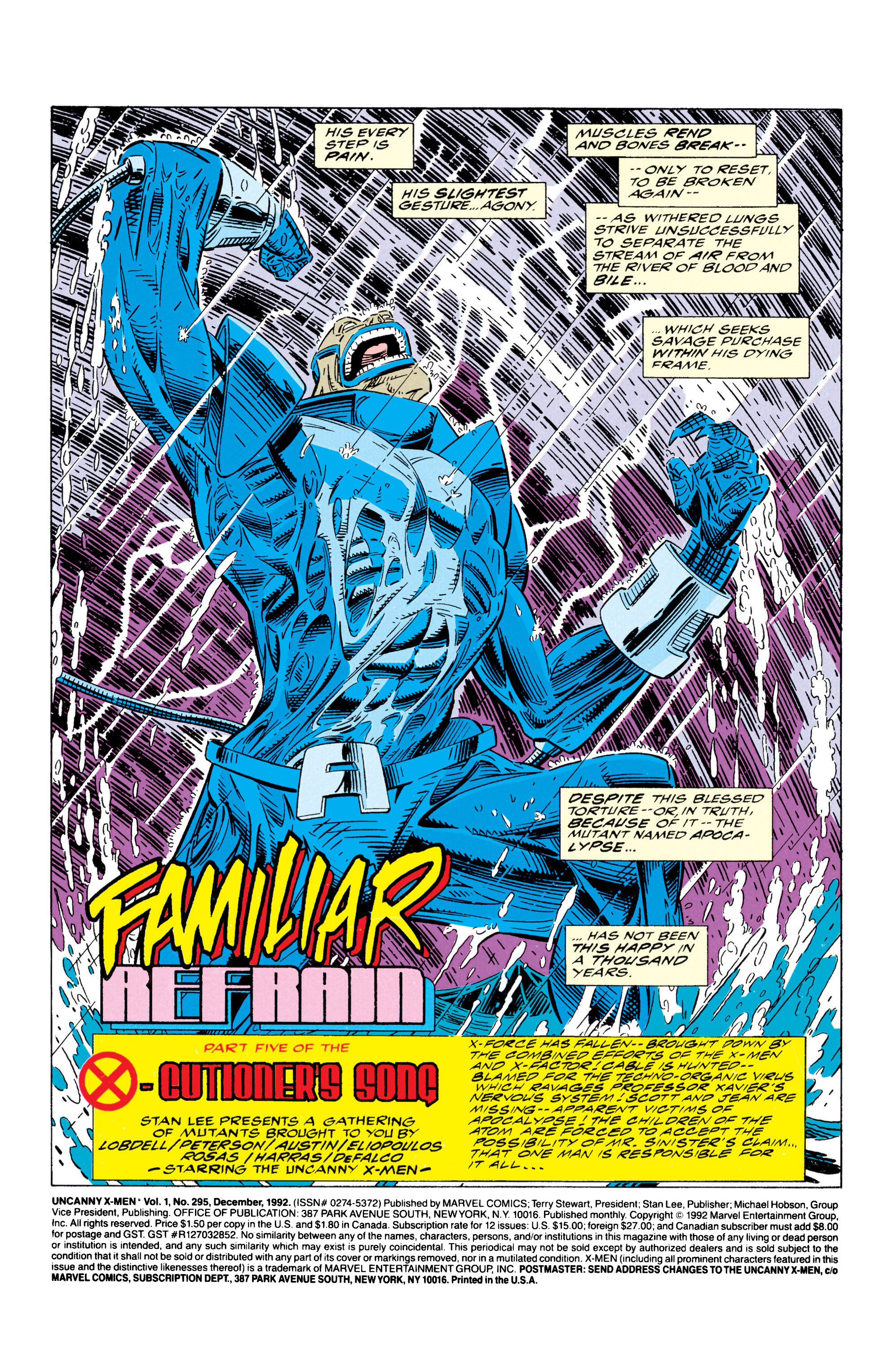 Read online Uncanny X-Men (1963) comic -  Issue #295 - 2