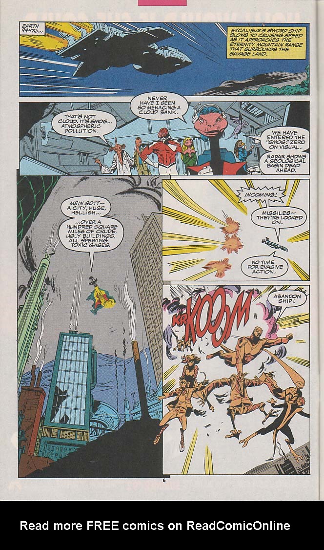 Read online Excalibur (1988) comic -  Issue #51 - 6