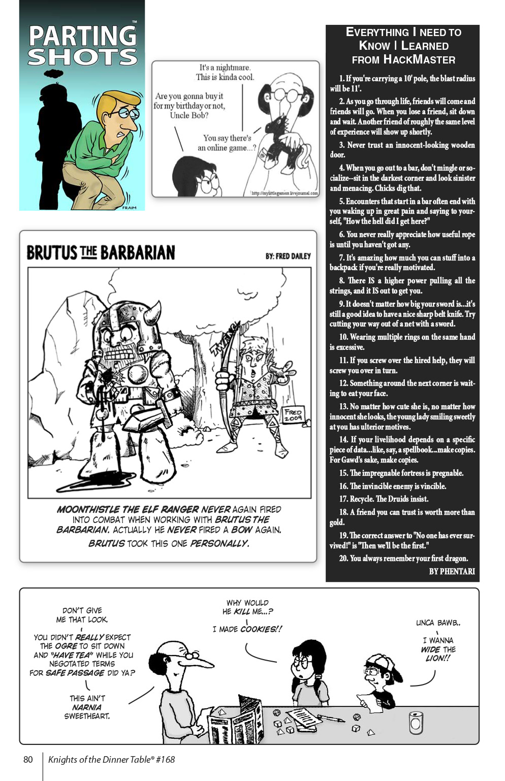 Read online Knights of the Dinner Table comic -  Issue #168 - 82