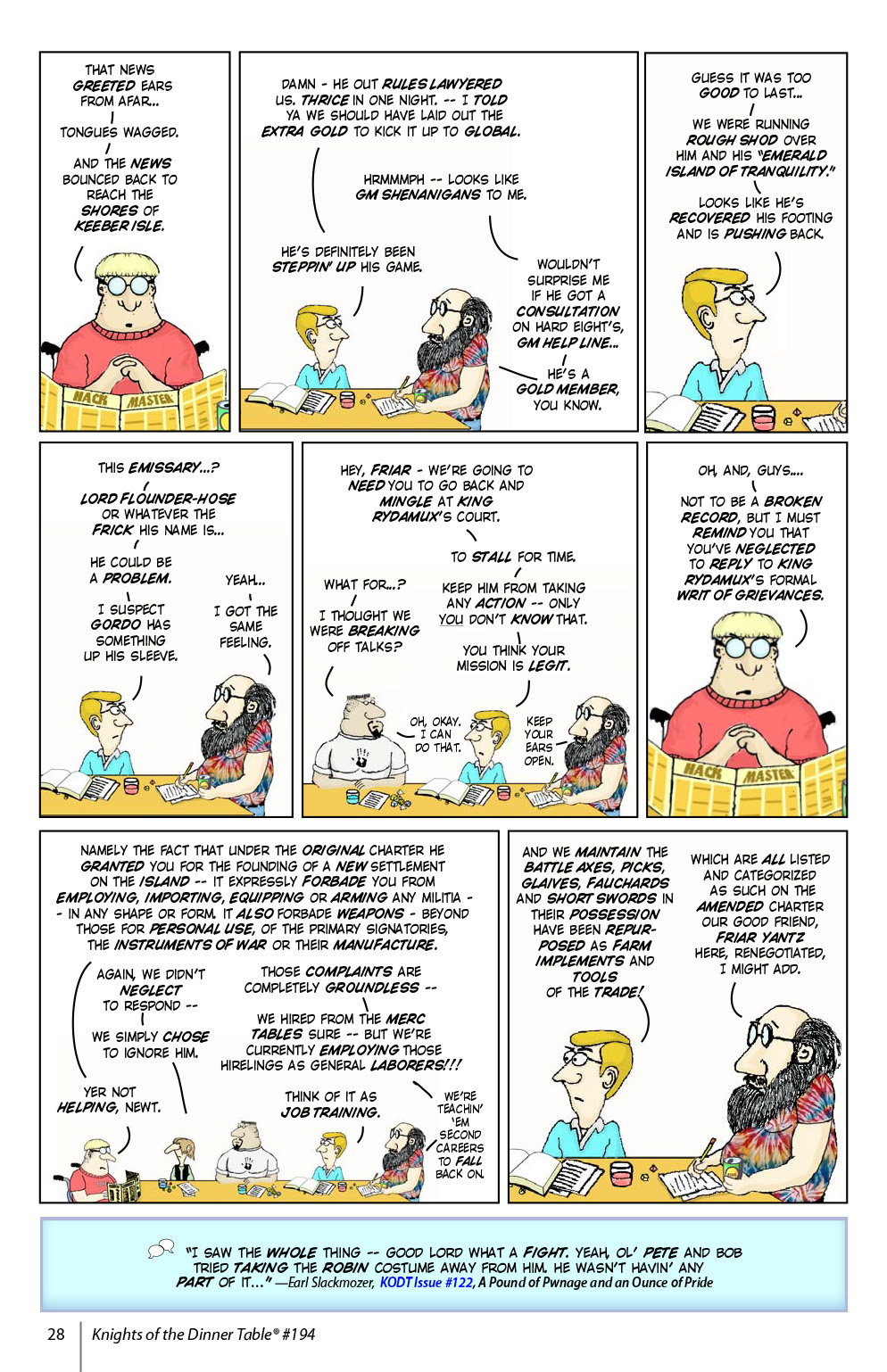 Read online Knights of the Dinner Table comic -  Issue #194 - 30